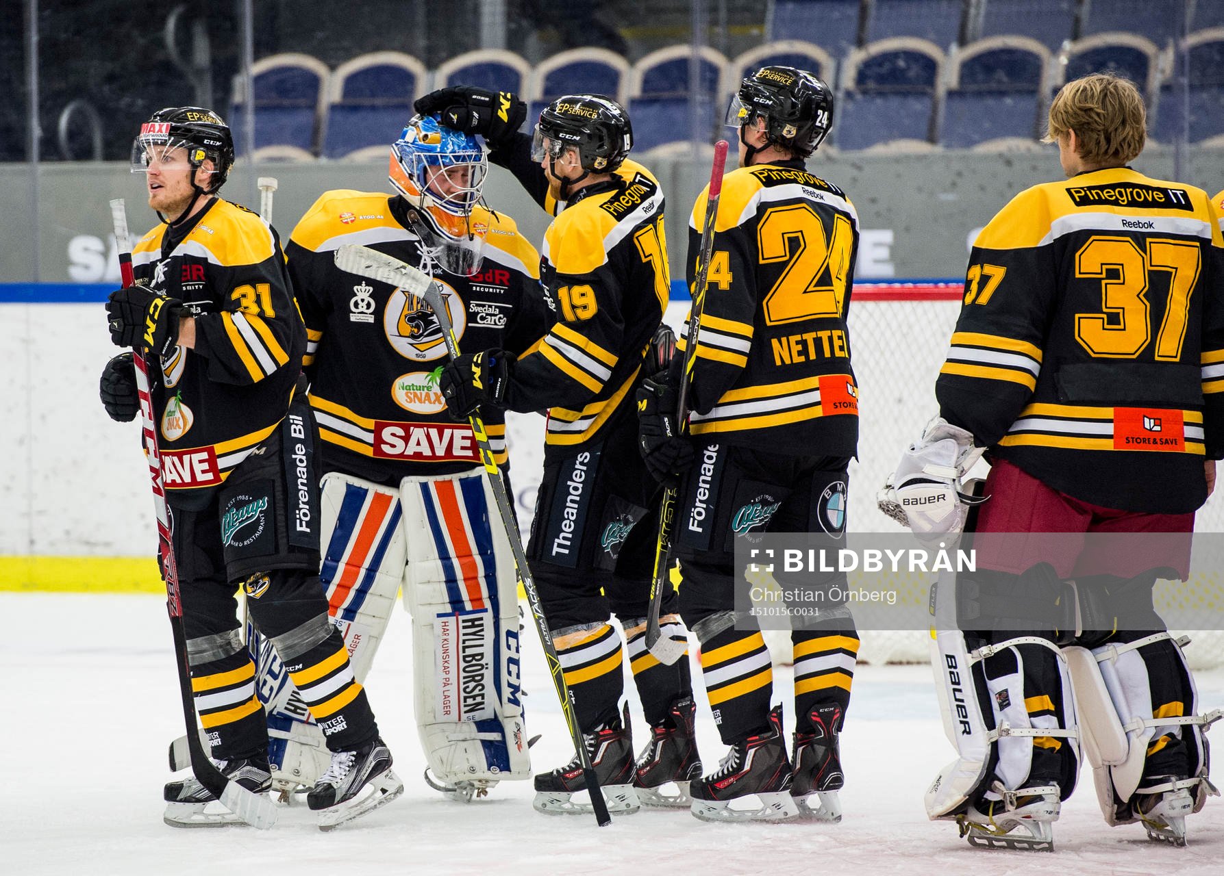 Panterns Emil Sandin, Jakob Karlsson, Pontus Netterberg och