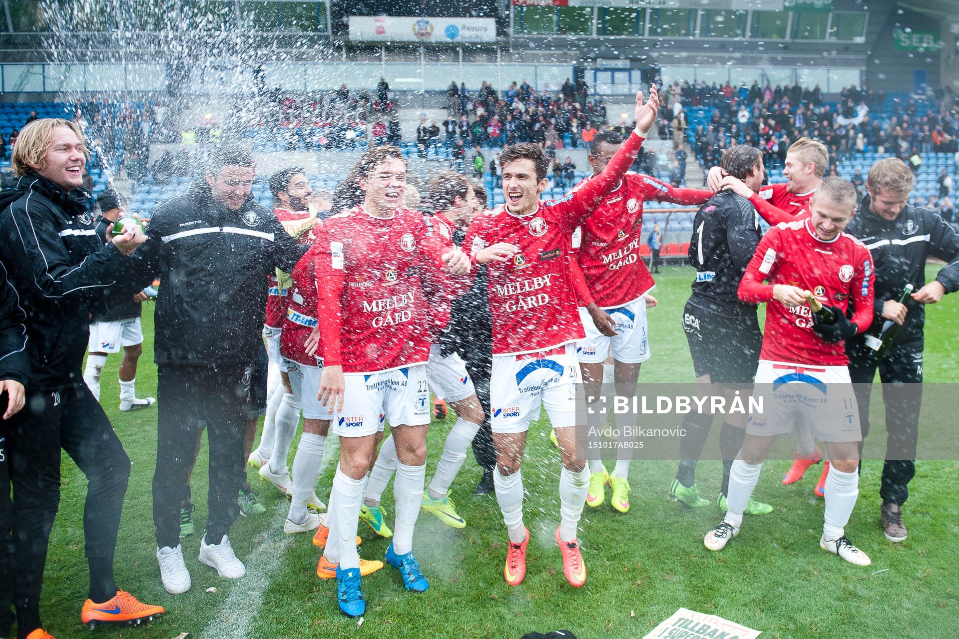Trelleborgsspelare jublar