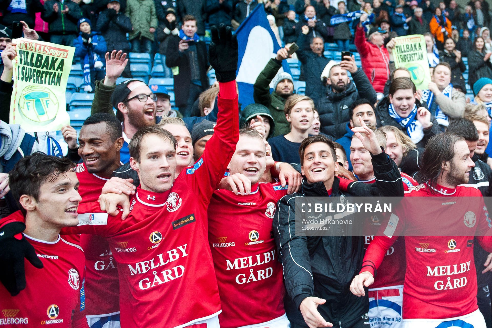 Trelleborgs spelare jublar