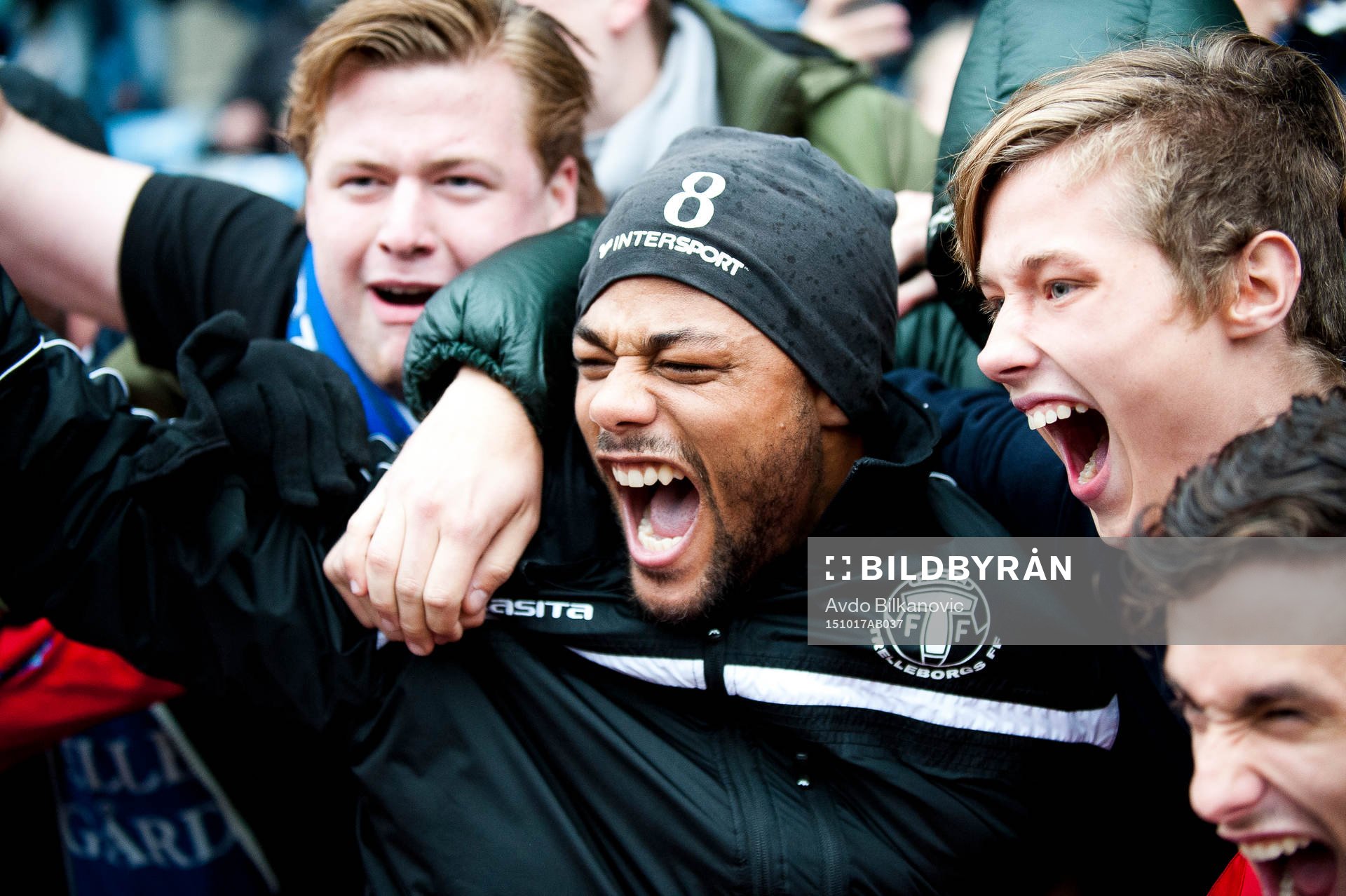 Trelleborgs spelare jublar