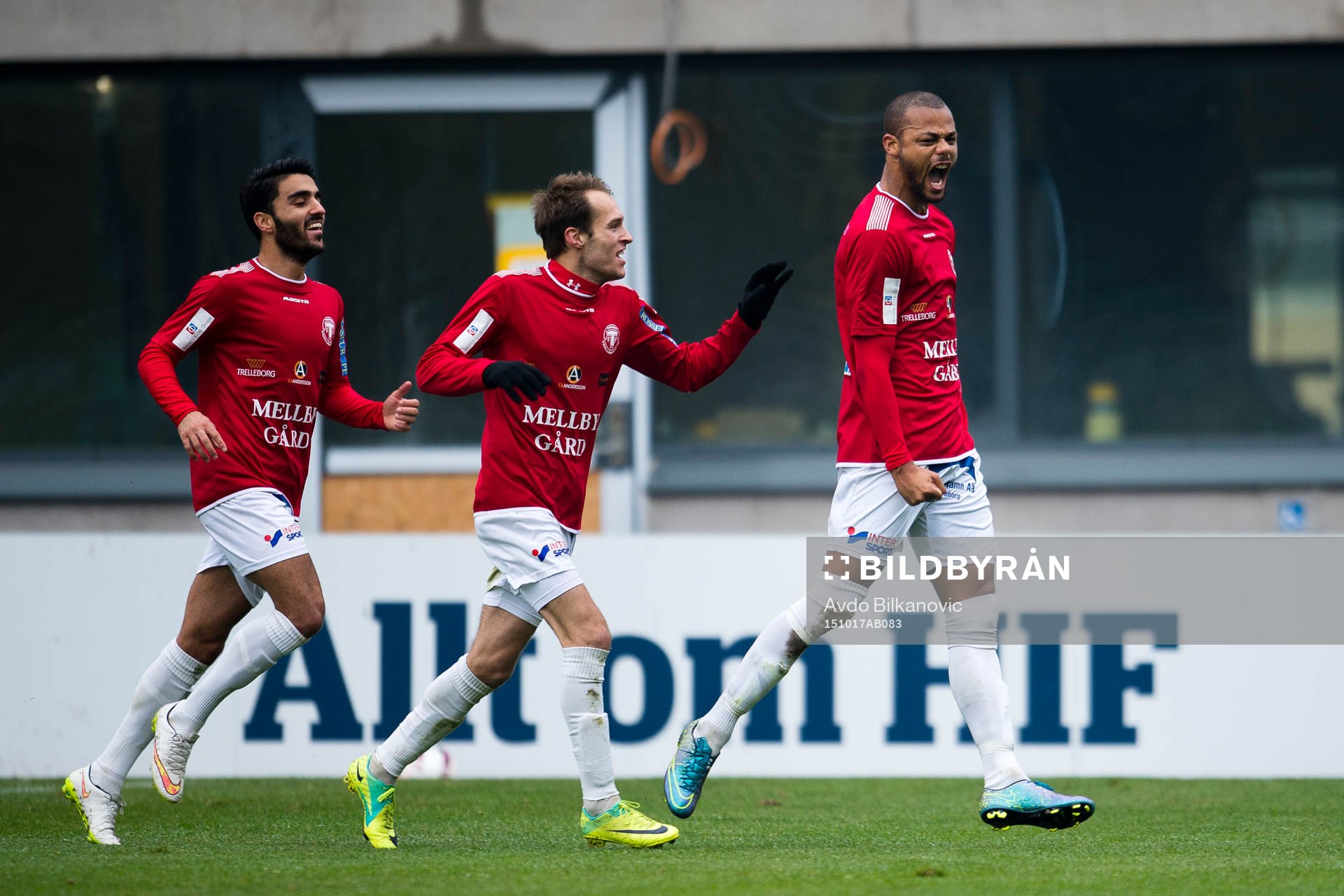 Trelleborgs Salif Camara Jönsson jublar