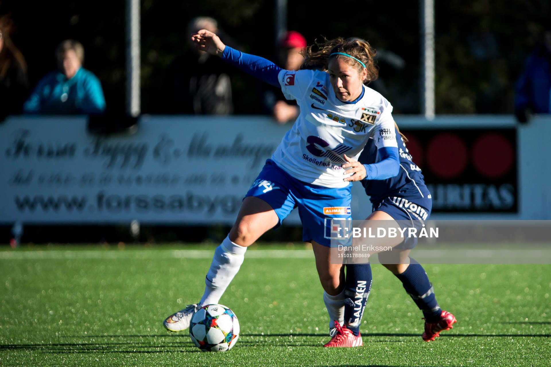 Sunnanå Michelle Wörner   i fotbollsmatchen i elitettan