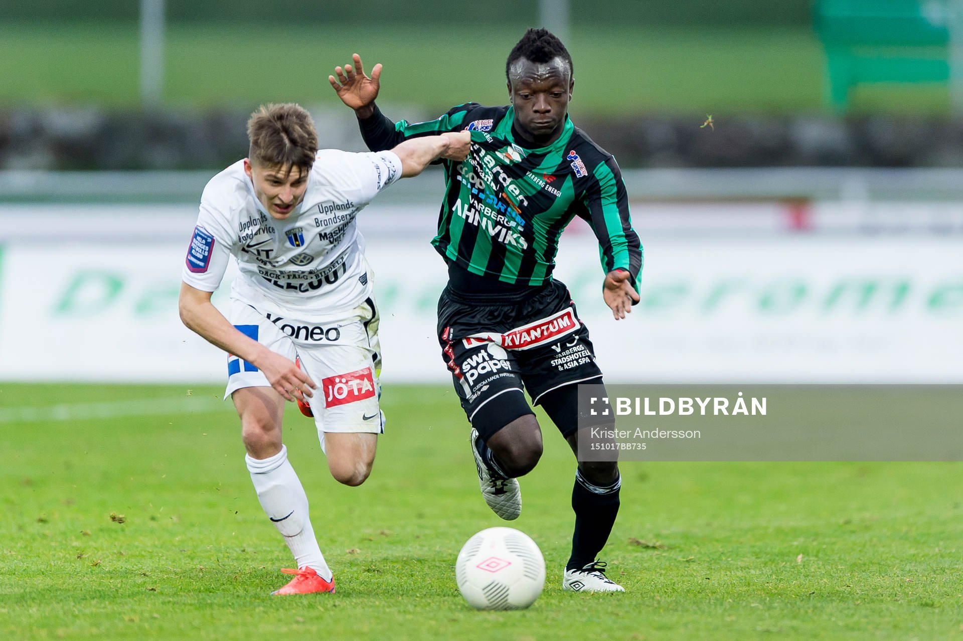 Sirius Johan Andersson och Varbergs Thomas Boakye