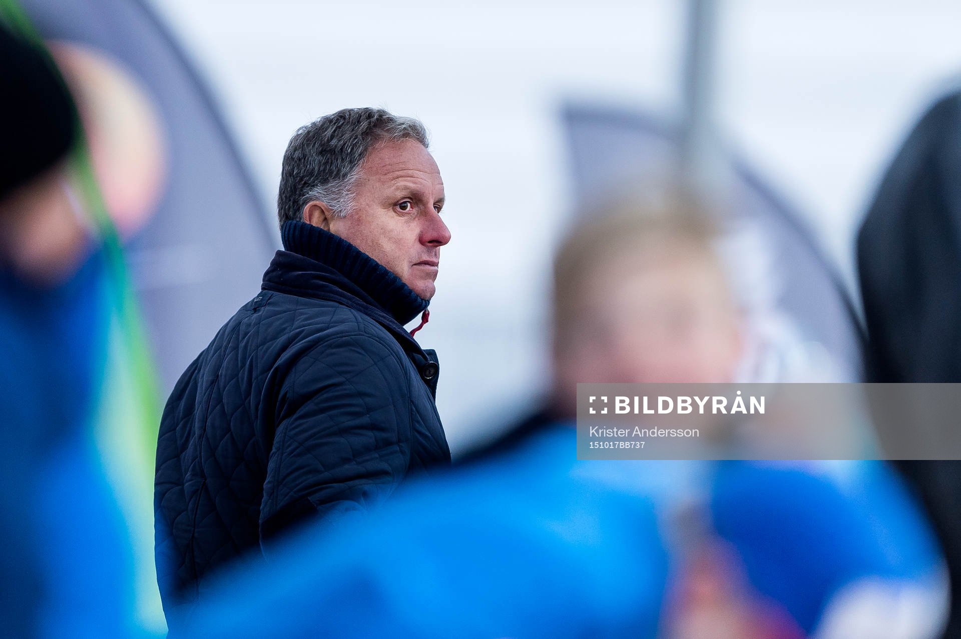 Halmstads tränare Jan Jönsson på plats