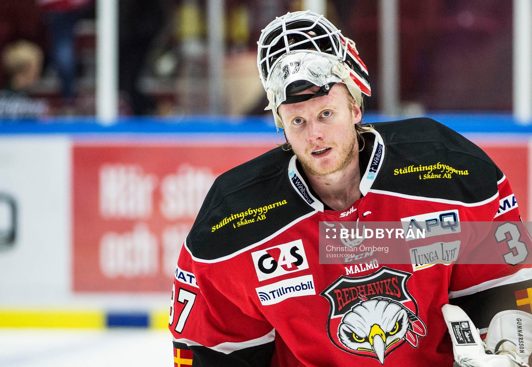 Malmö Redhawks målvakt Jonas Gunnarsson