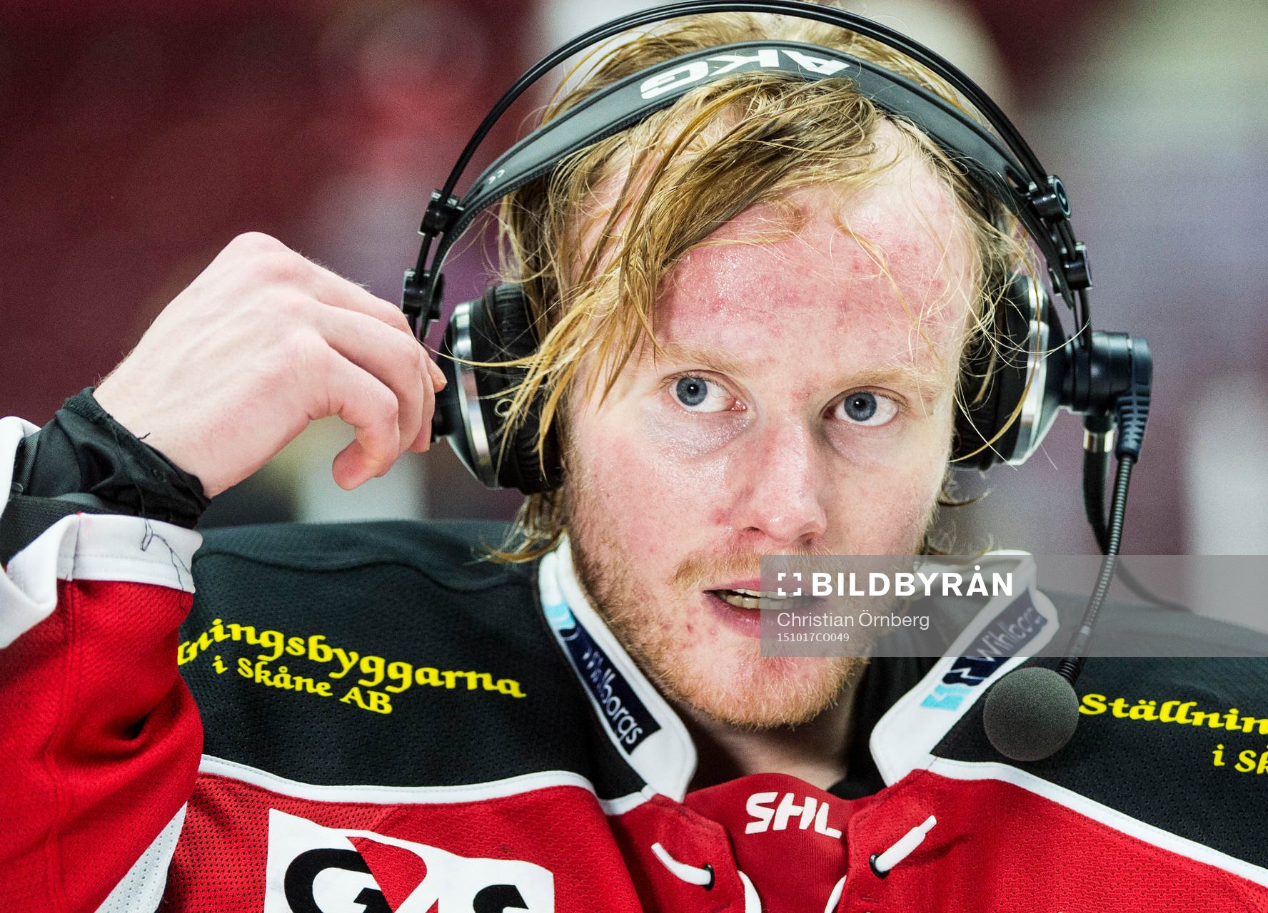 Malmö Redhawks målvakt Jonas Gunnarsson