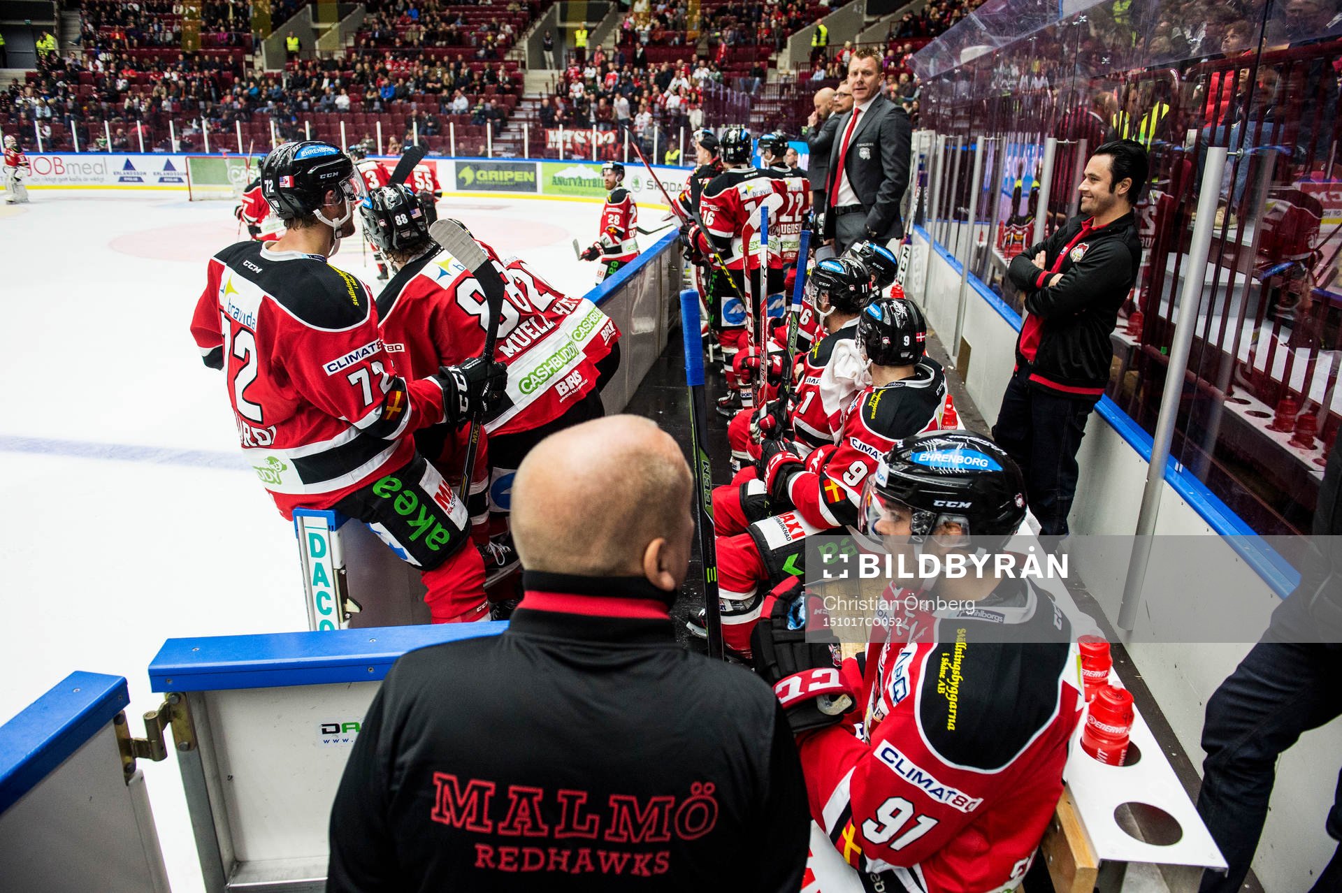 Malmö Redhawks spelar i båset