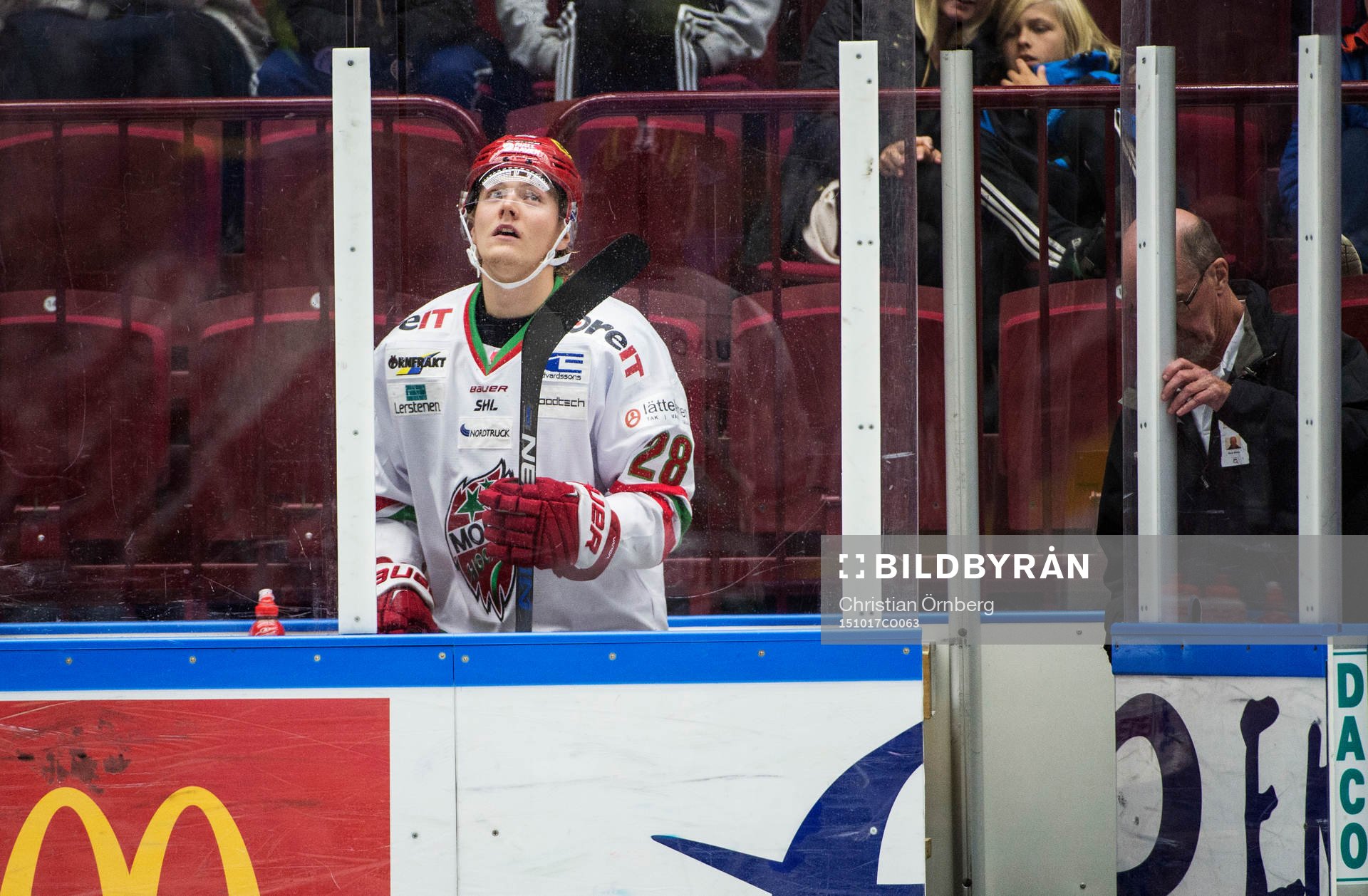 Modos Axel Ottosson i utvisningsbåset