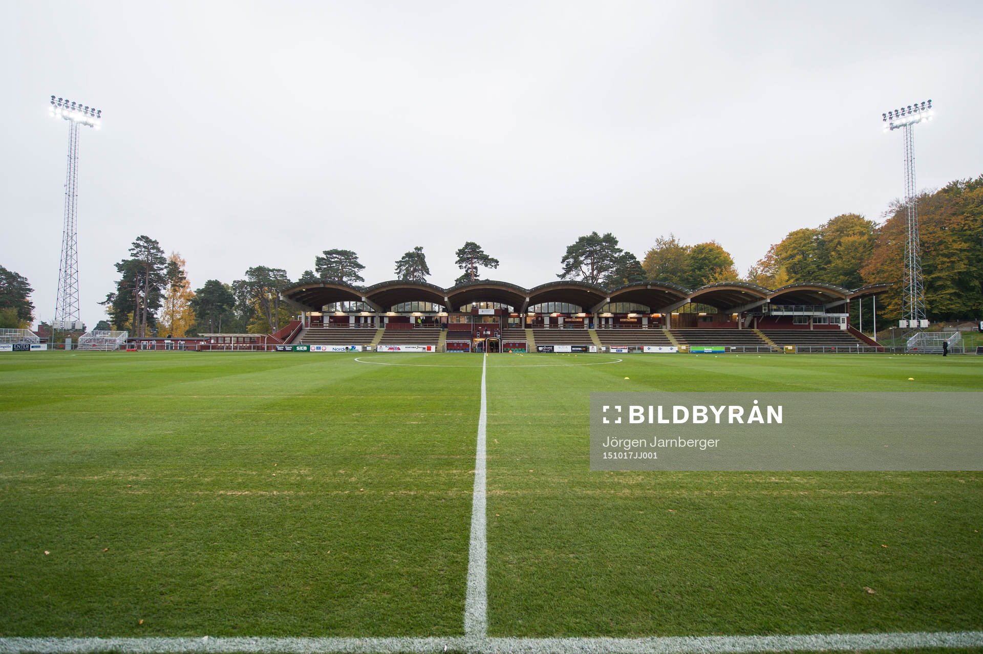 Stadsparksvallen innan en fotbollsmatch i Superettan mellan