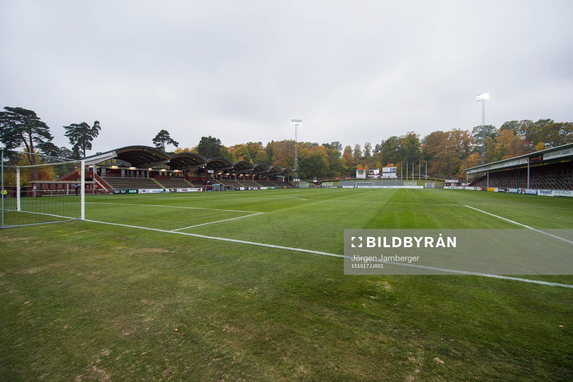Stadsparksvallen innan en fotbollsmatch i Superettan mellan