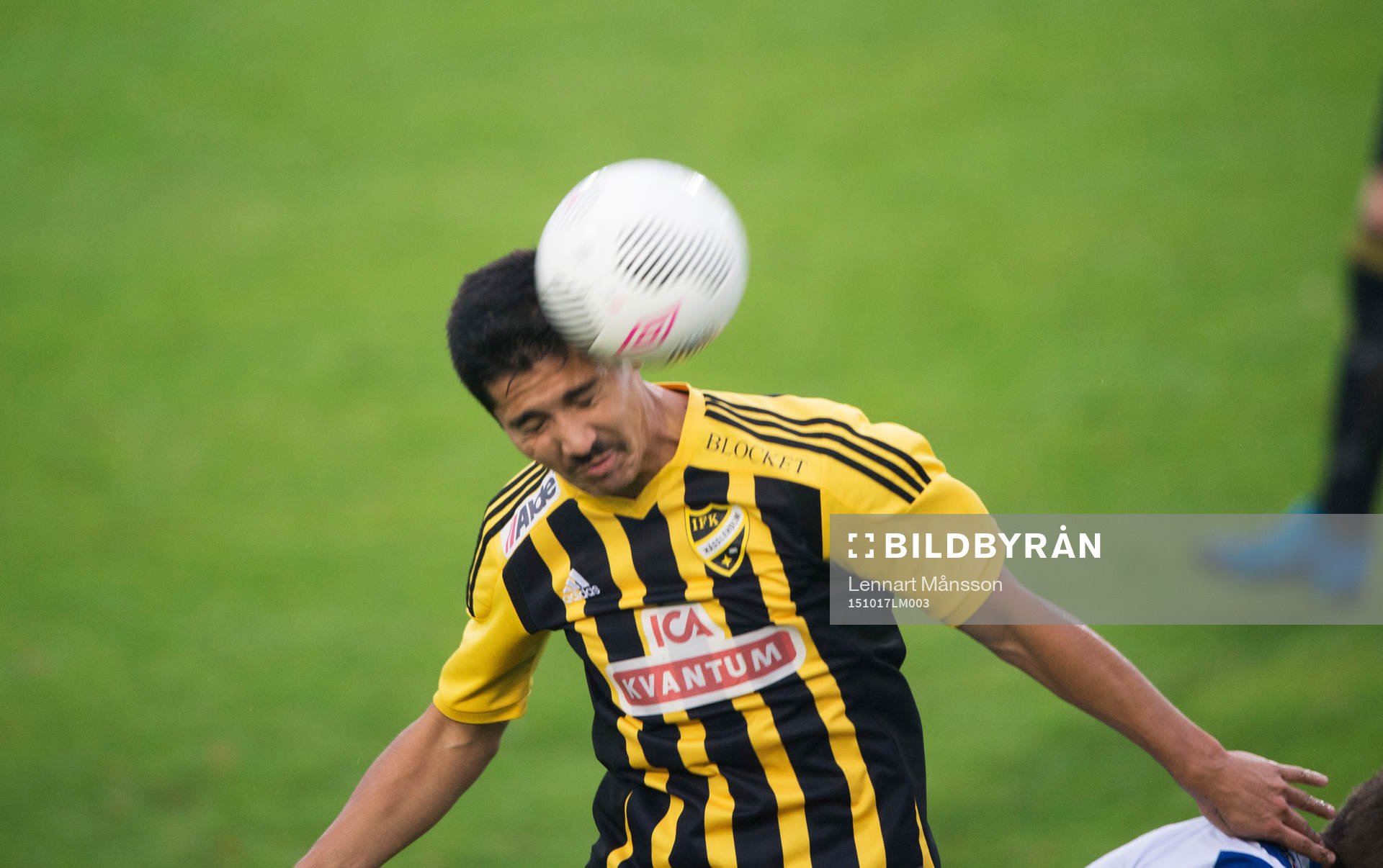 IFK Hässleholms Diego Delgado i kvalmatchen till division