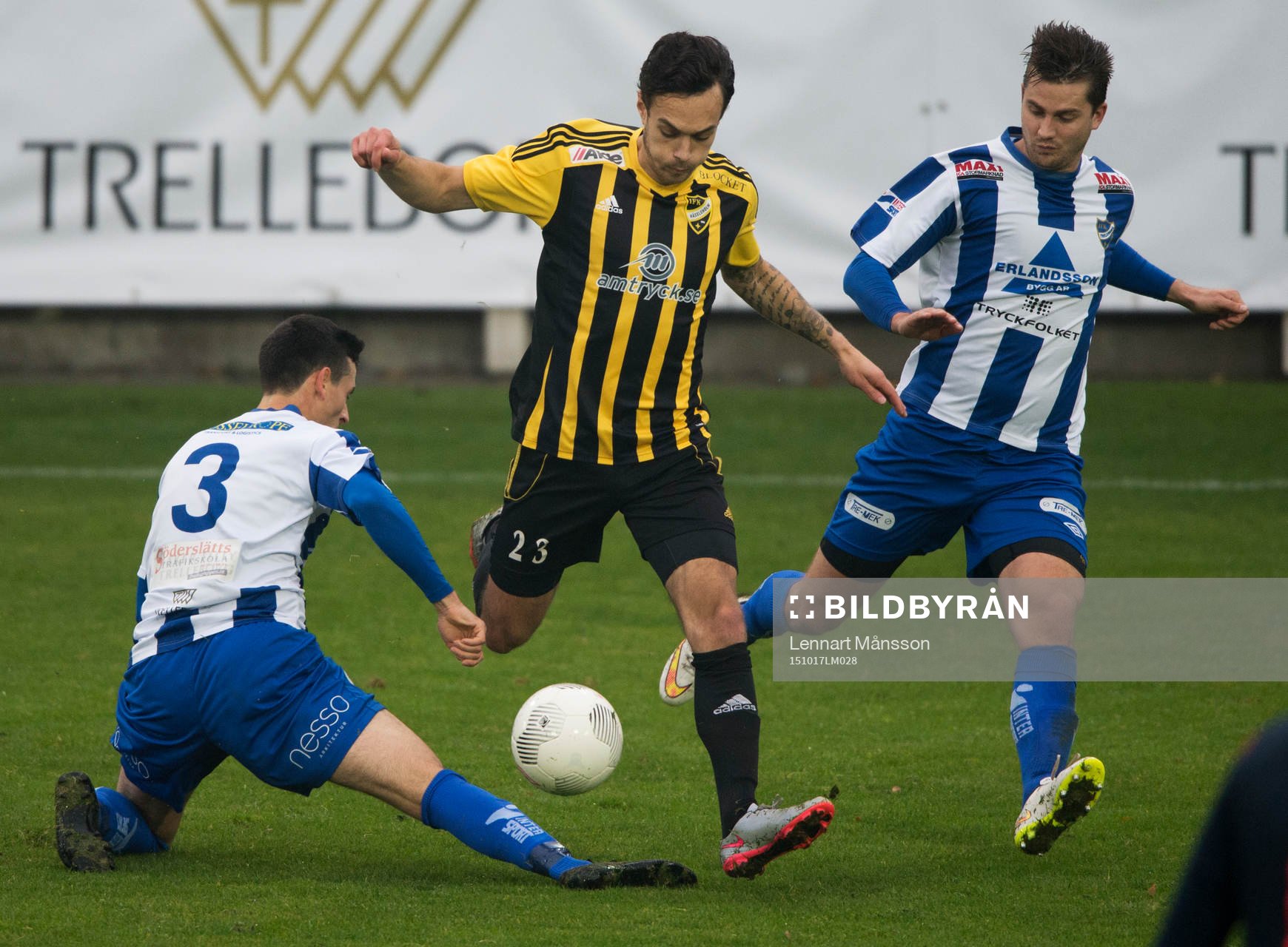 i kvalmatchen till division 2 mellan IFK Trelleborg och IFK