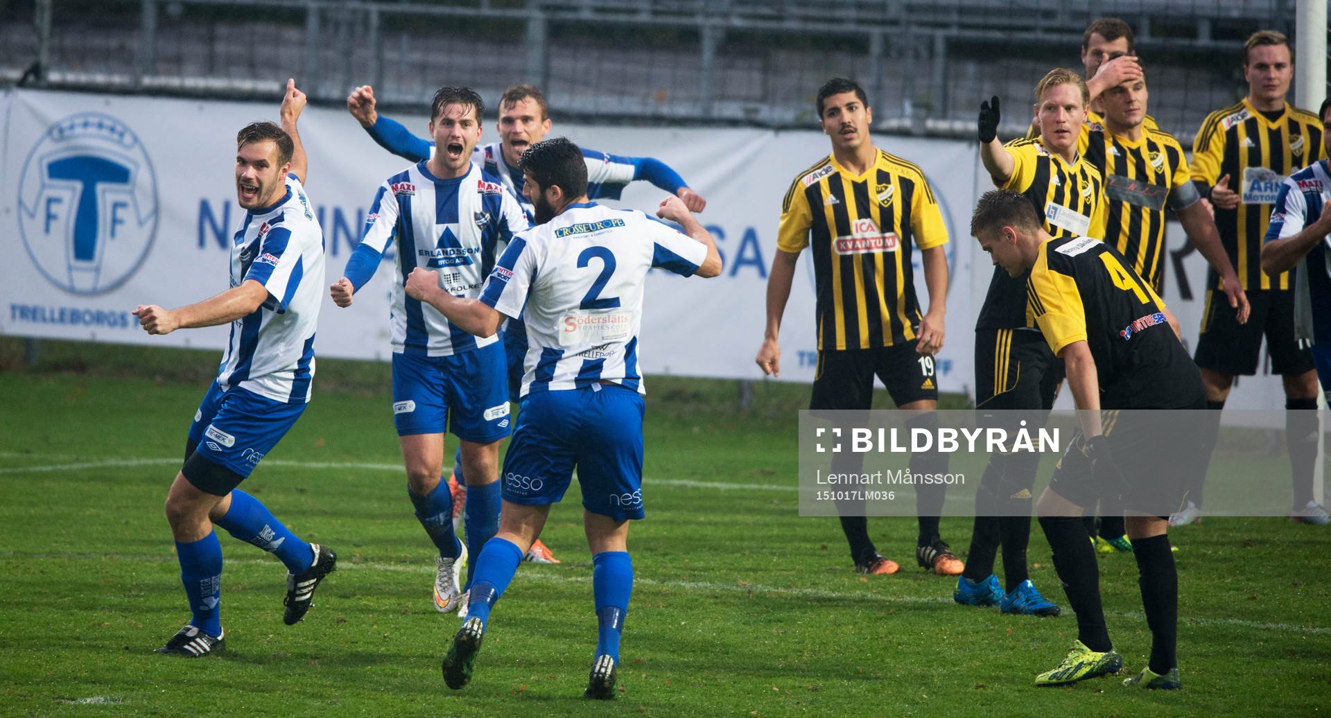 i kvalmatchen till division 2 mellan IFK Trelleborg och IFK