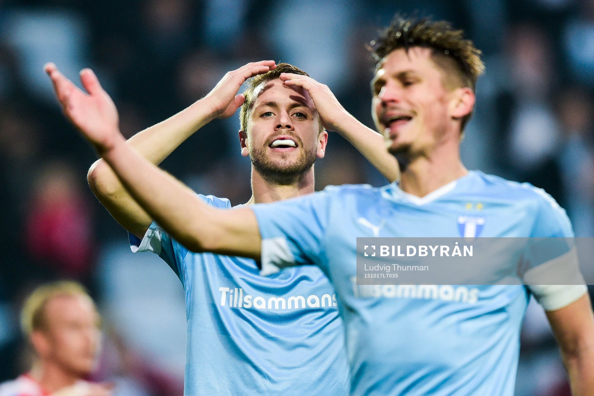 Malmös Kari Arnarson och Markus Rosenberg deppar