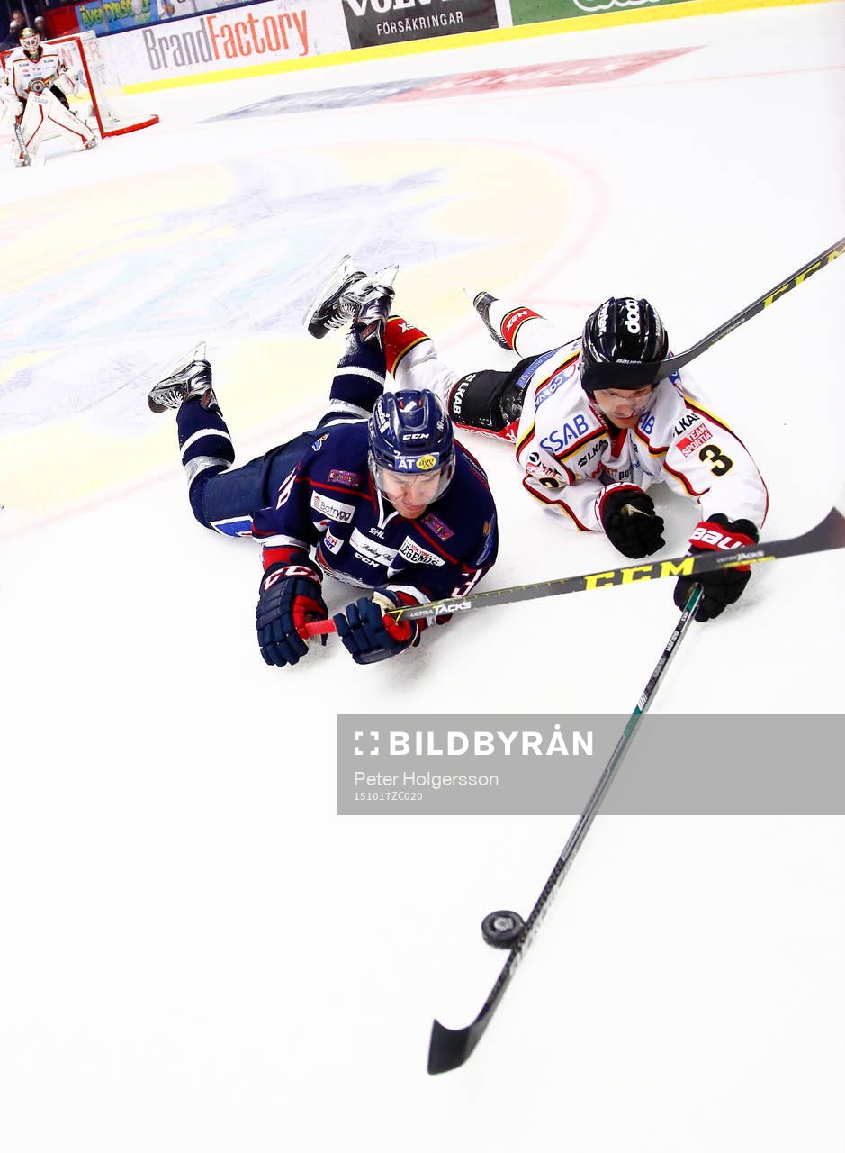 Linköpings Niklas Fogström och Luleås Marcus Oskarsson