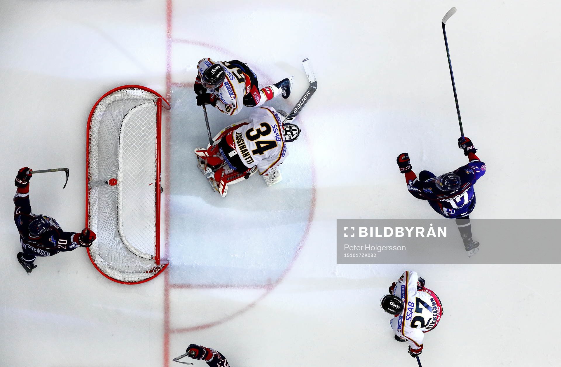 Mål 3-2 av Linköpings Niklas Persson förbi Luleås