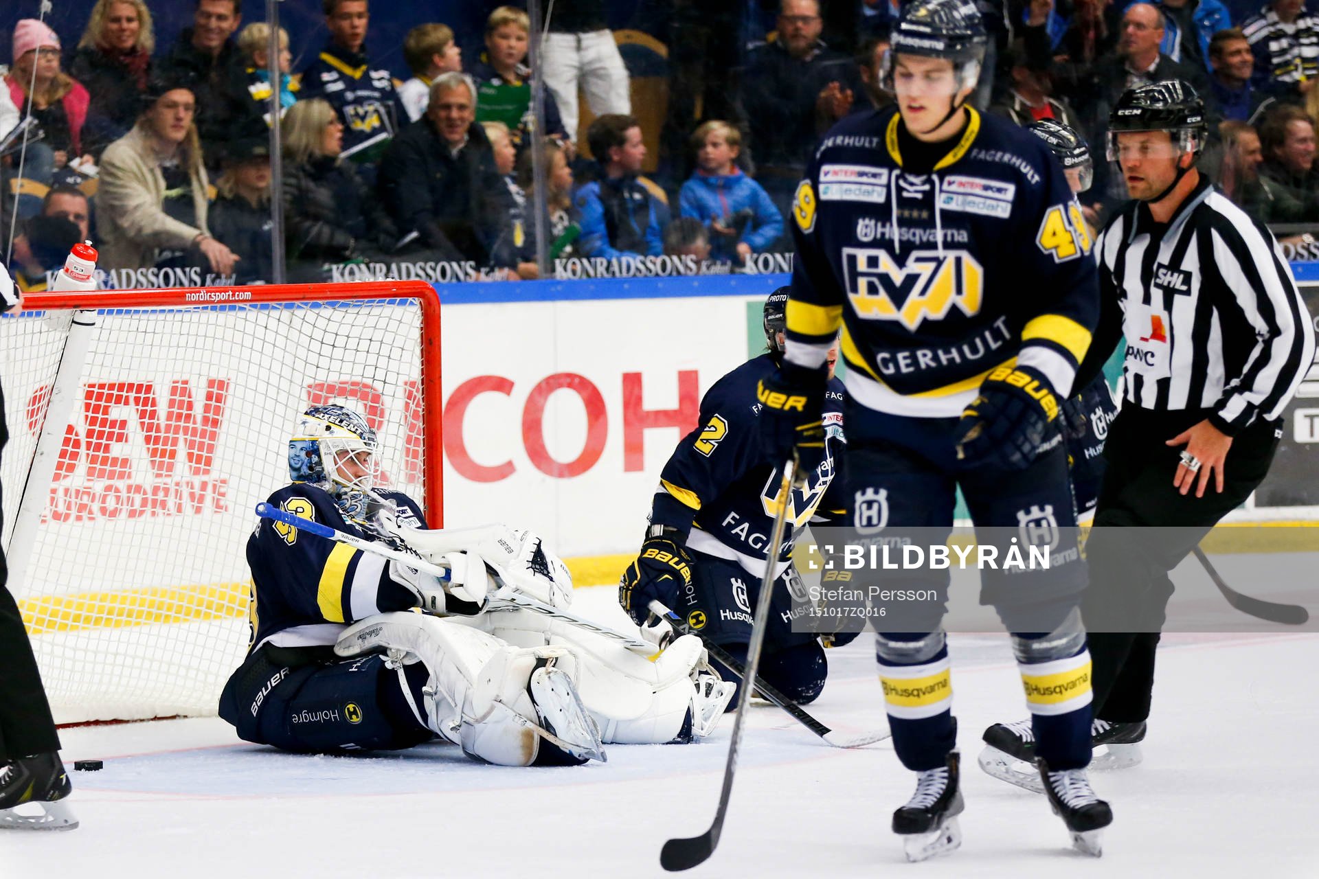 s målvakt Fredrik Pettersson-Wentzel deppar