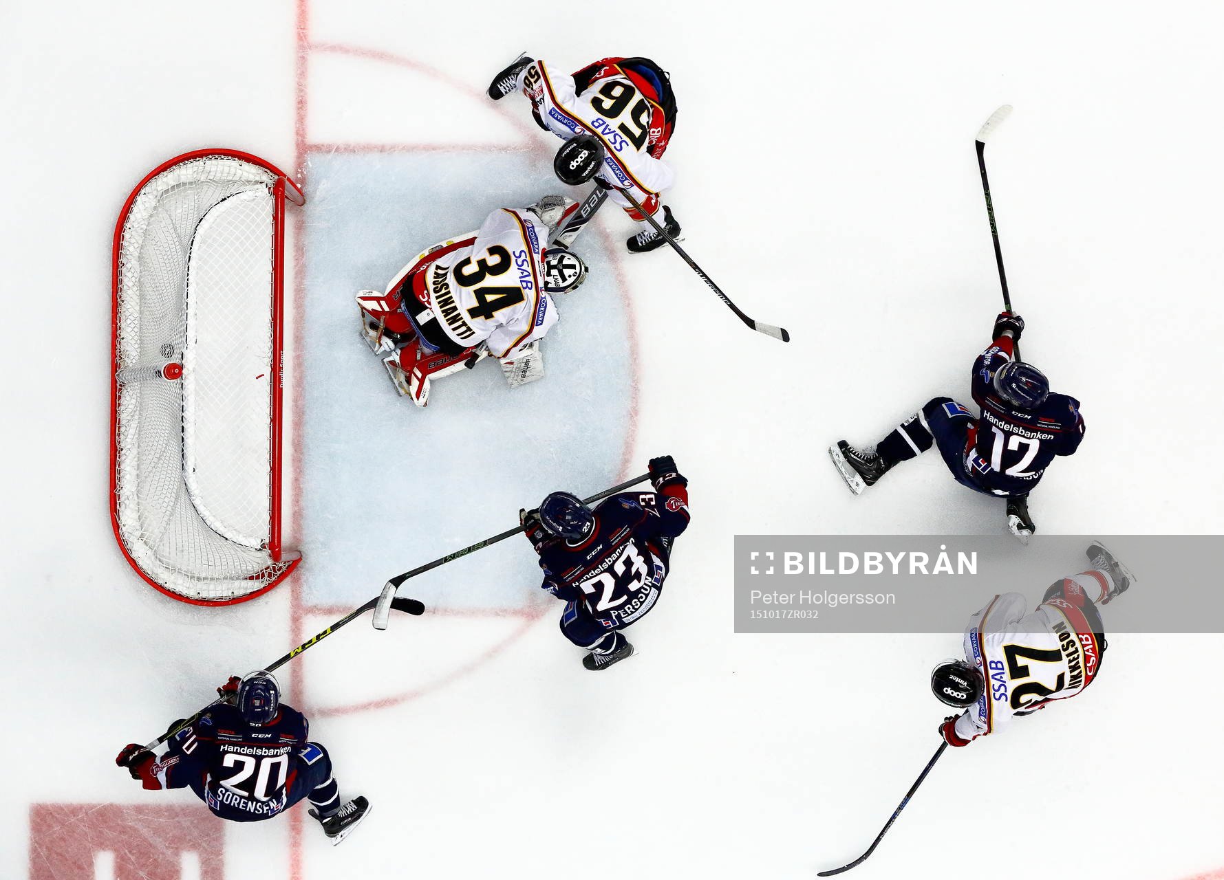 Mål 3-2 av Linköpings Niklas Persson förbi Luleås
