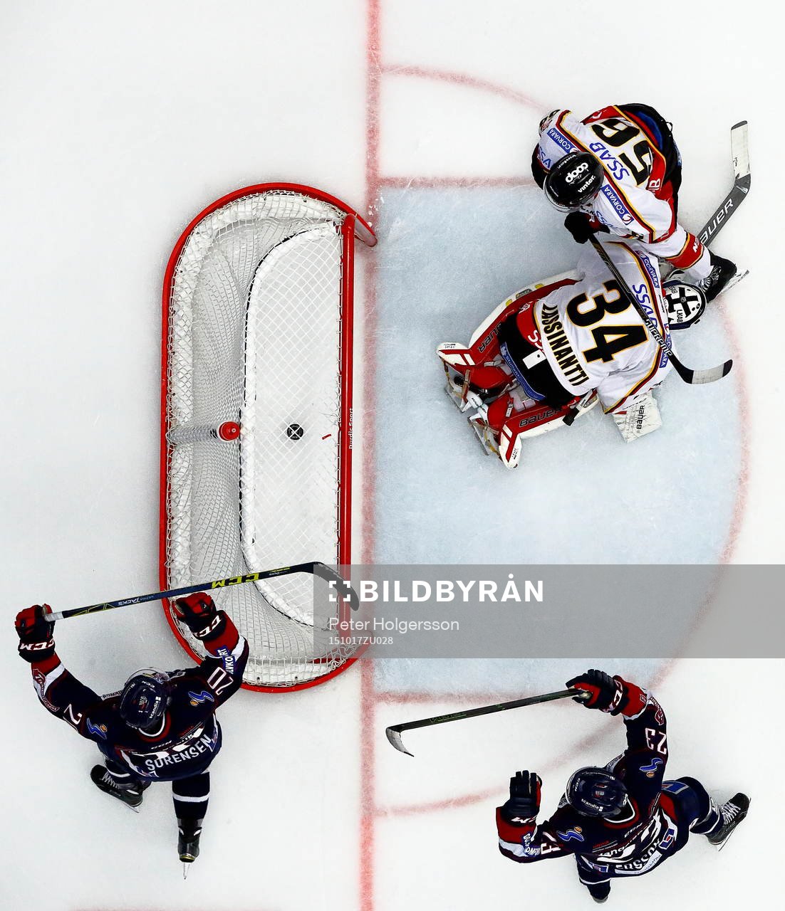 Mål 3-2 av Linköpings Niklas Persson förbi Luleås