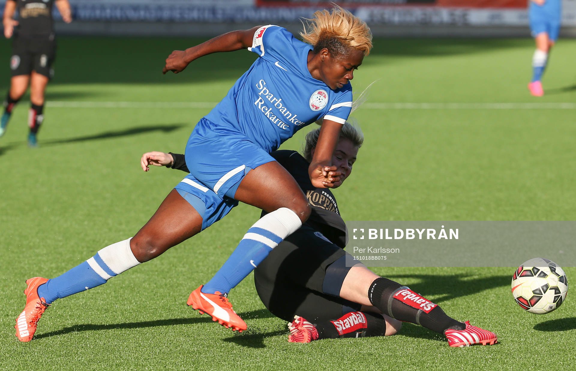 Eskilstuna Uniteds Gaelle Enganamouit på språng