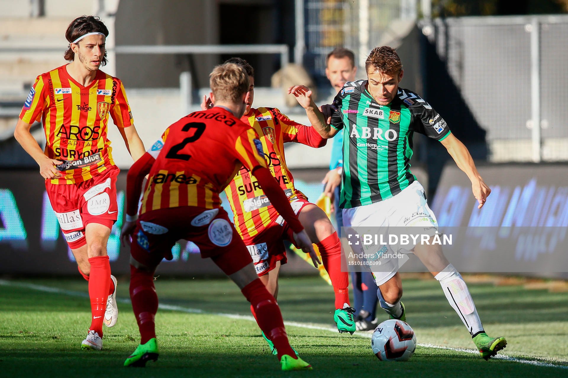 under fotbollsmatchen i Superettan mellan GAIS och