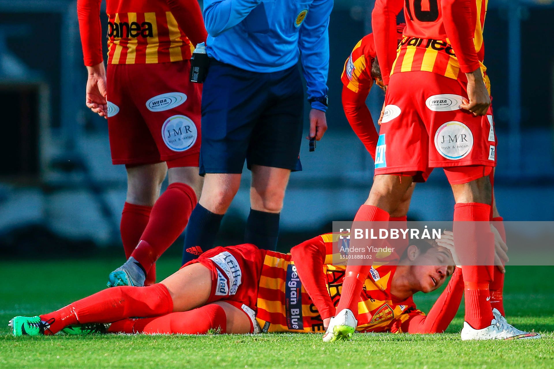 under fotbollsmatchen i Superettan mellan GAIS och