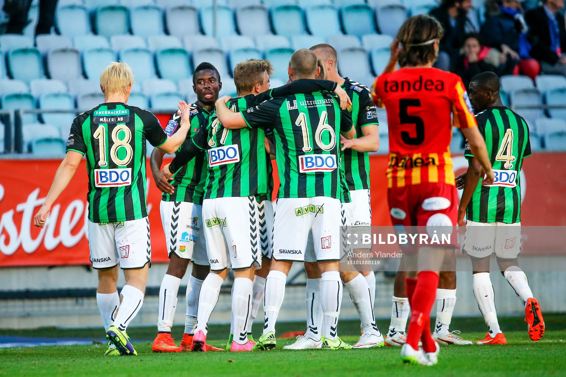 GAIS spelare jublar