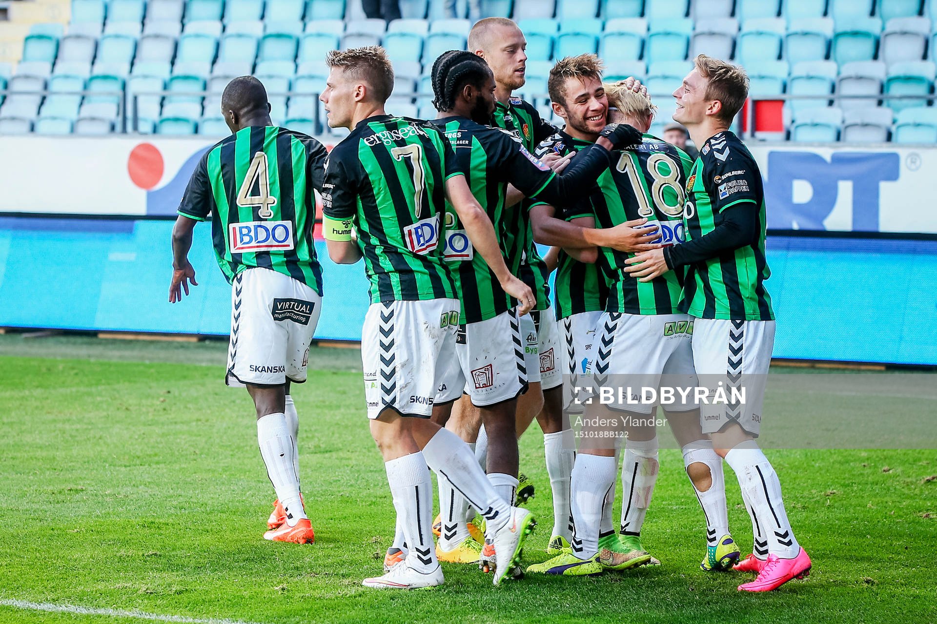 GAIS spelare jublar