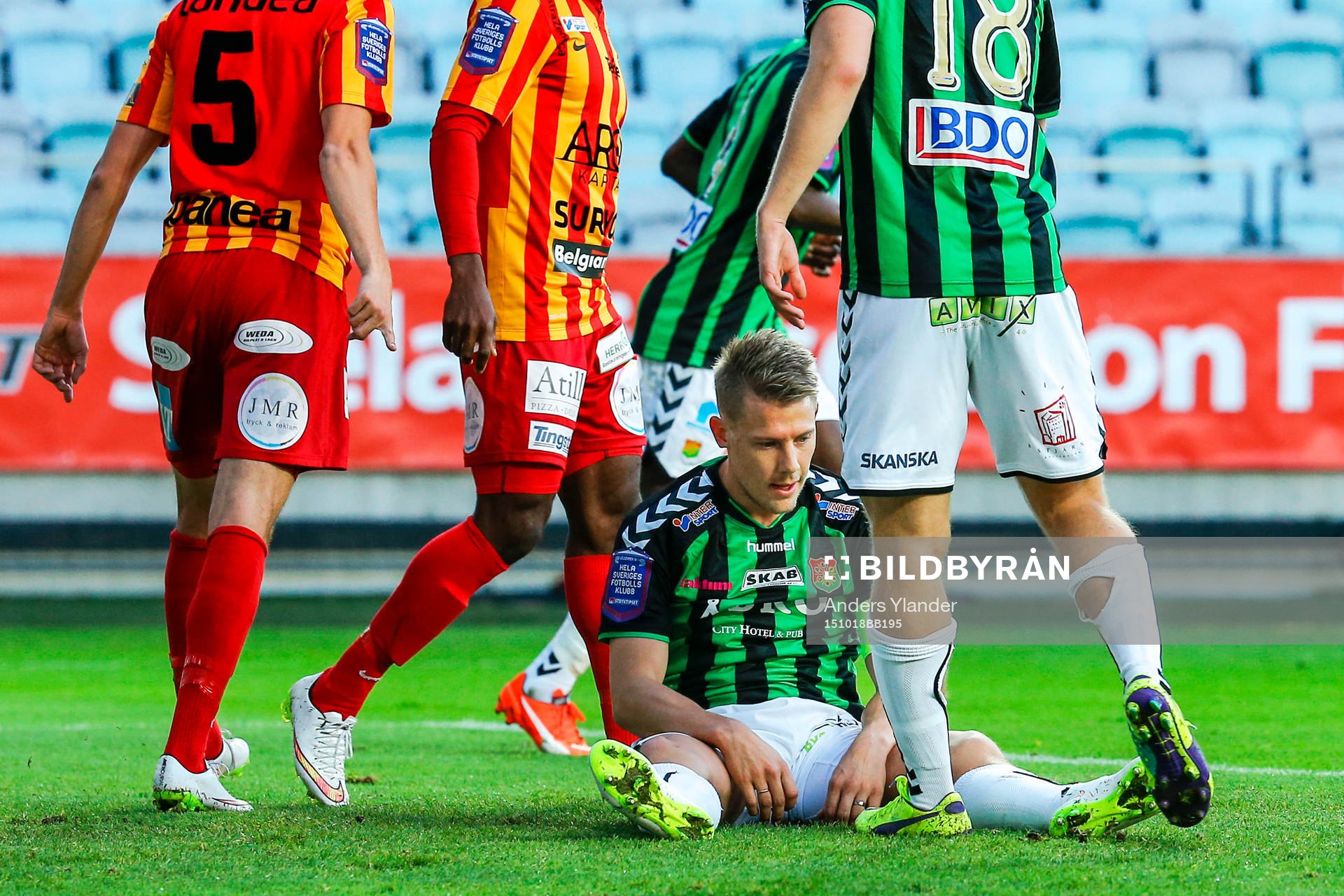 under fotbollsmatchen i Superettan mellan GAIS och