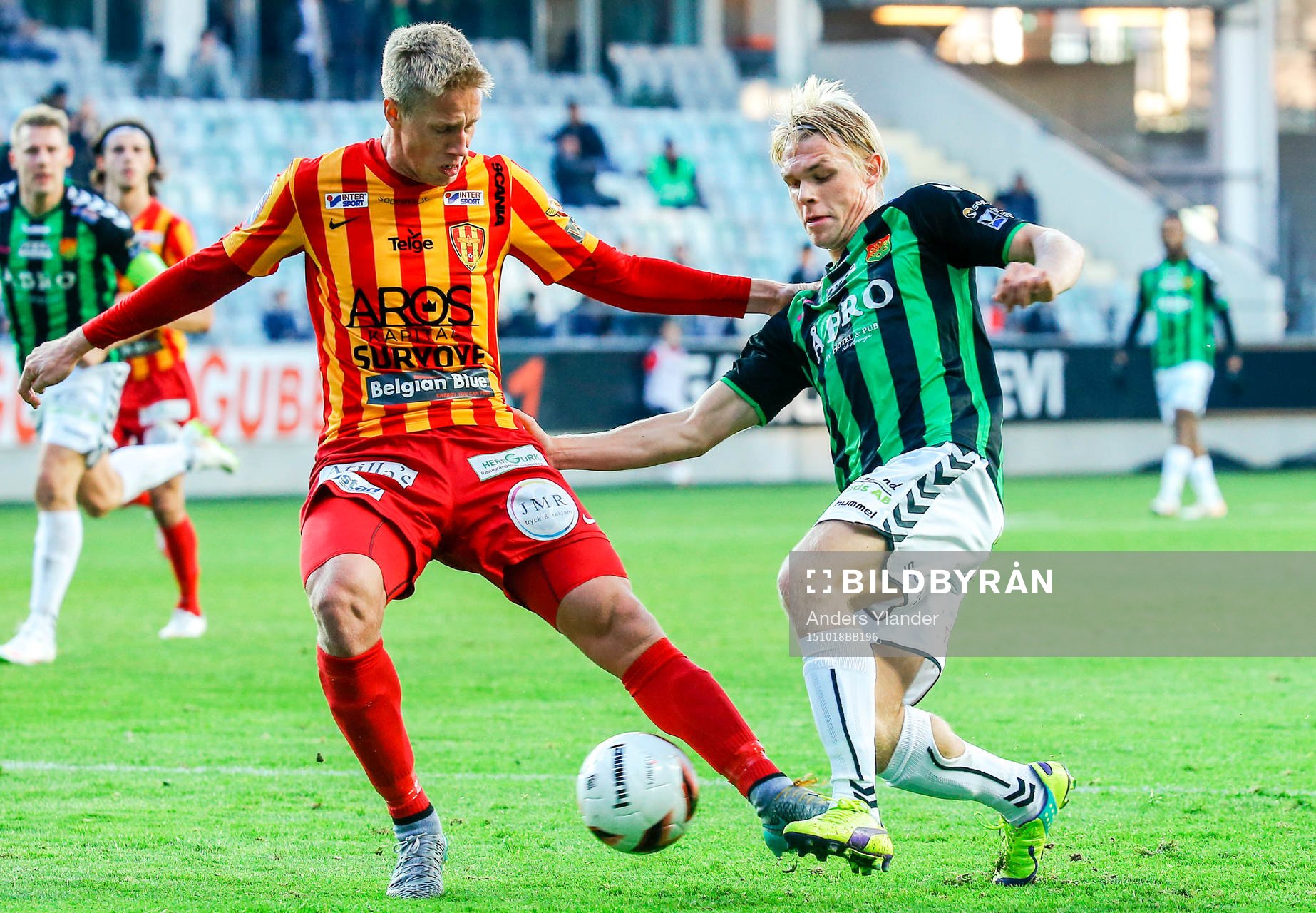 under fotbollsmatchen i Superettan mellan GAIS och