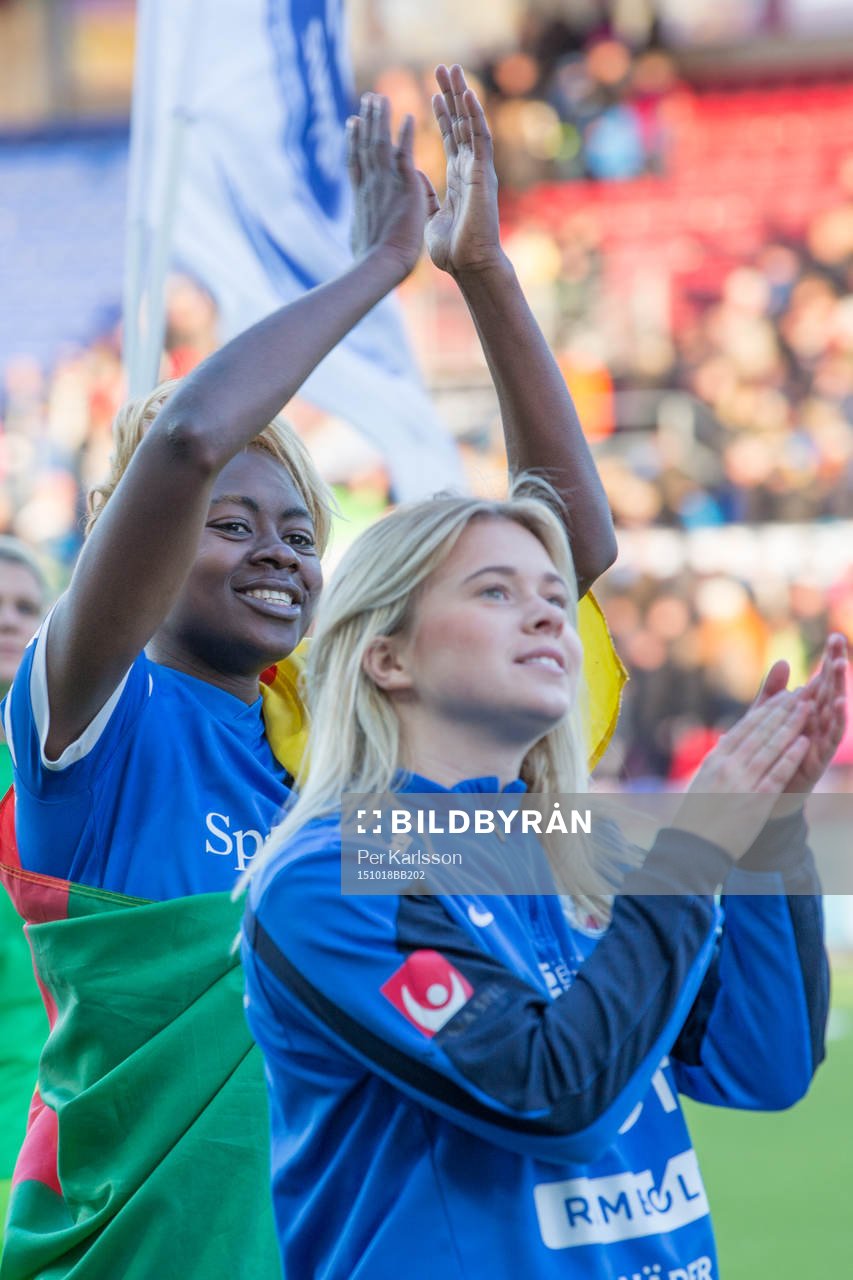 Gaelle Enganamouit tackar publiken