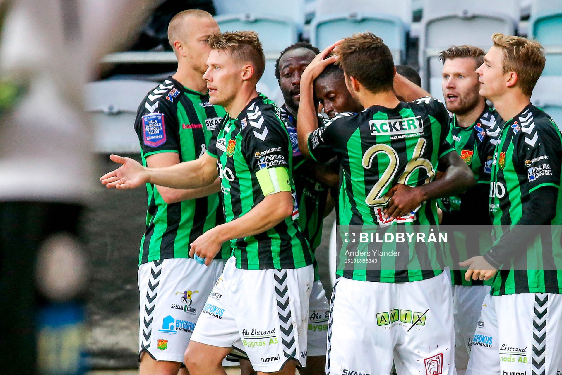 GAIS spelare jublar