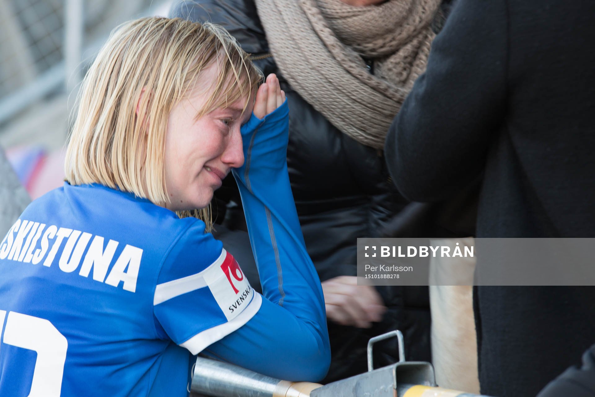 Eskilstuna Uniteds Sofie Persson ledsen