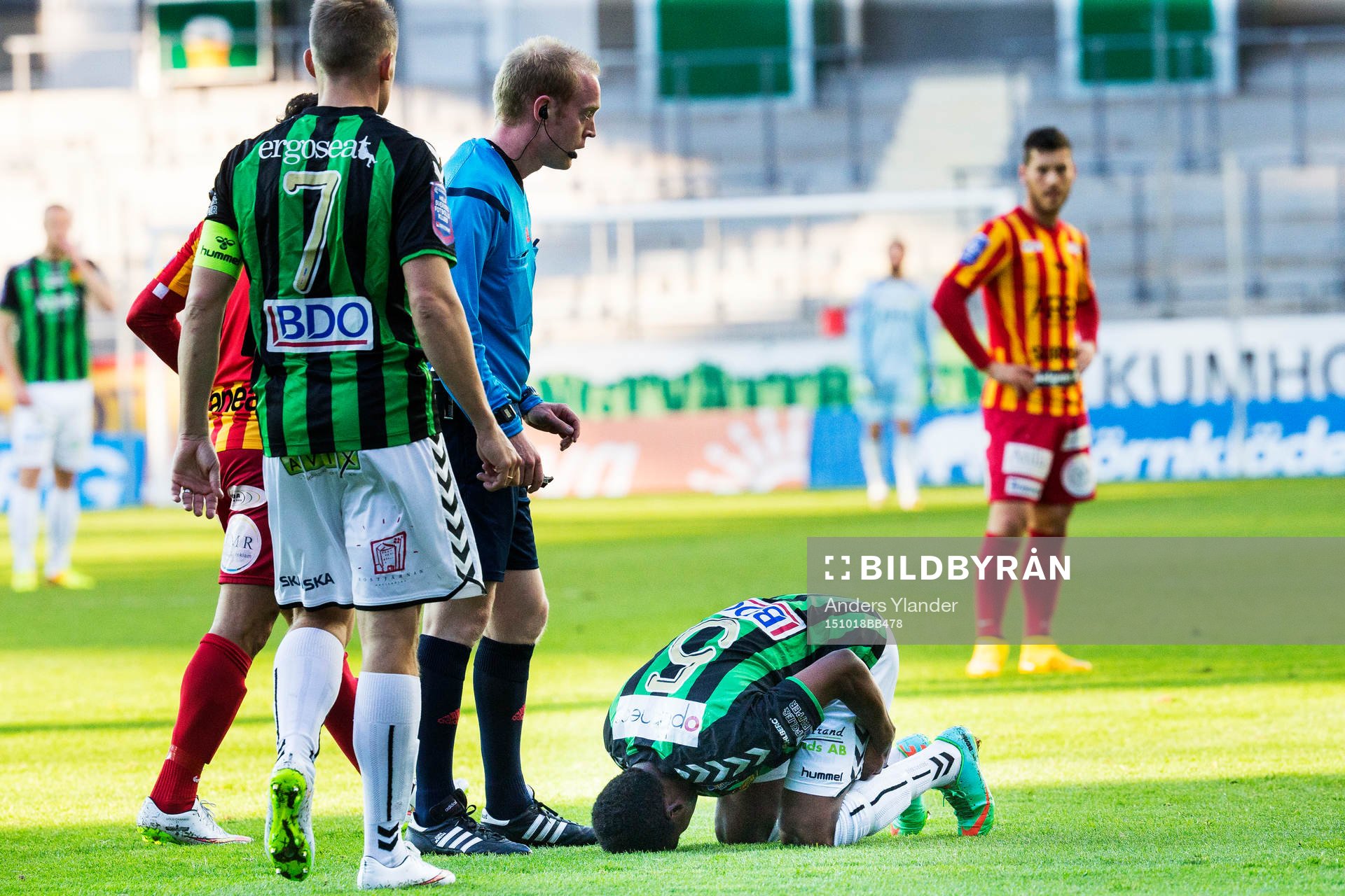 GAIS Luther Singh icl bytas på grund av skada
