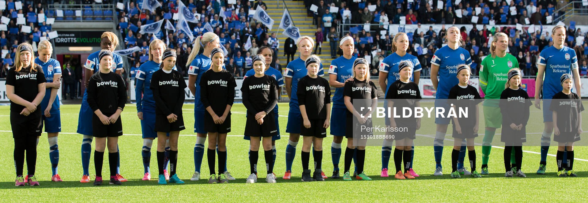 Eskilstuna Uniteds startelva innan fotbollsmatchen mellan