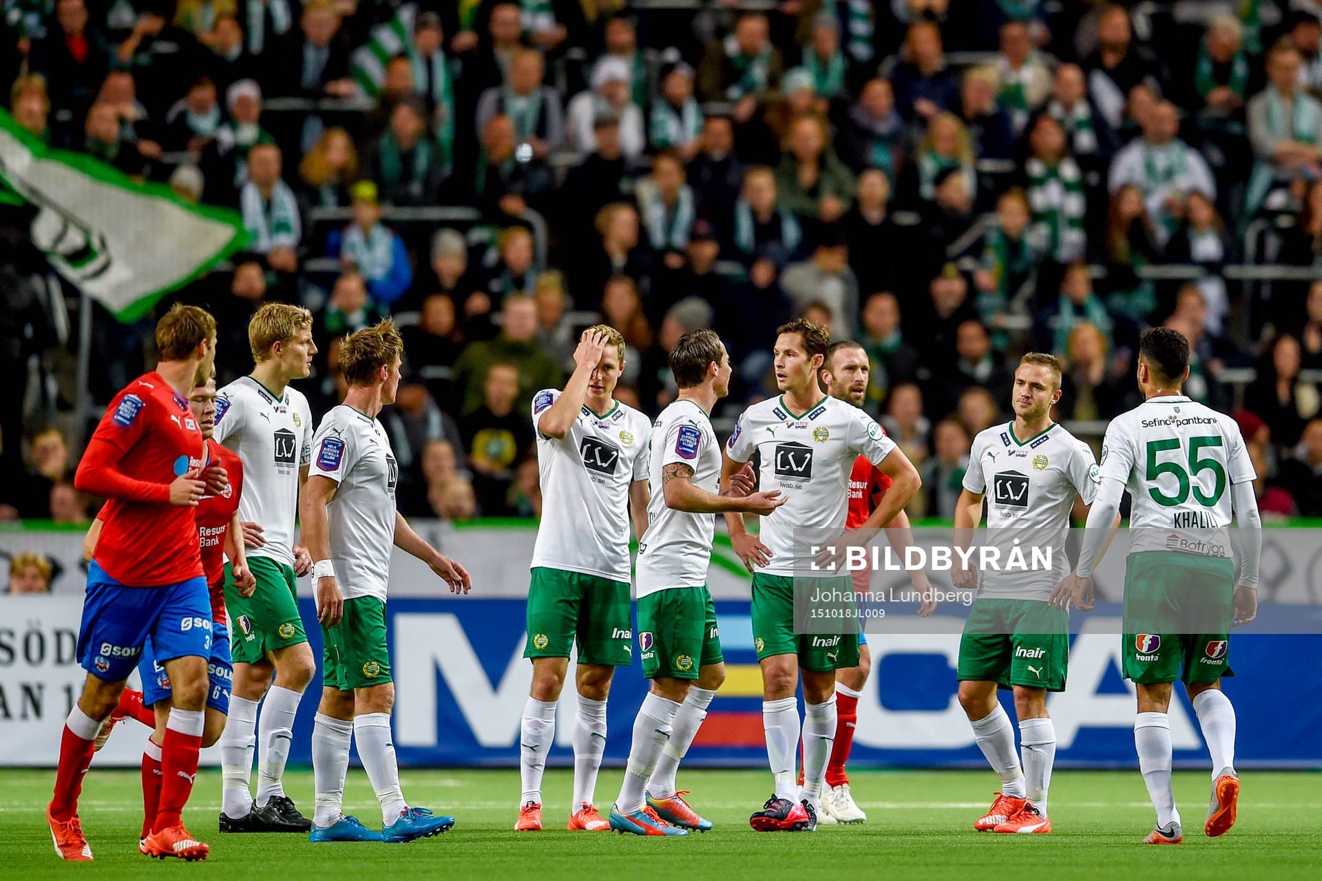 Hammarbys spelare deppar
