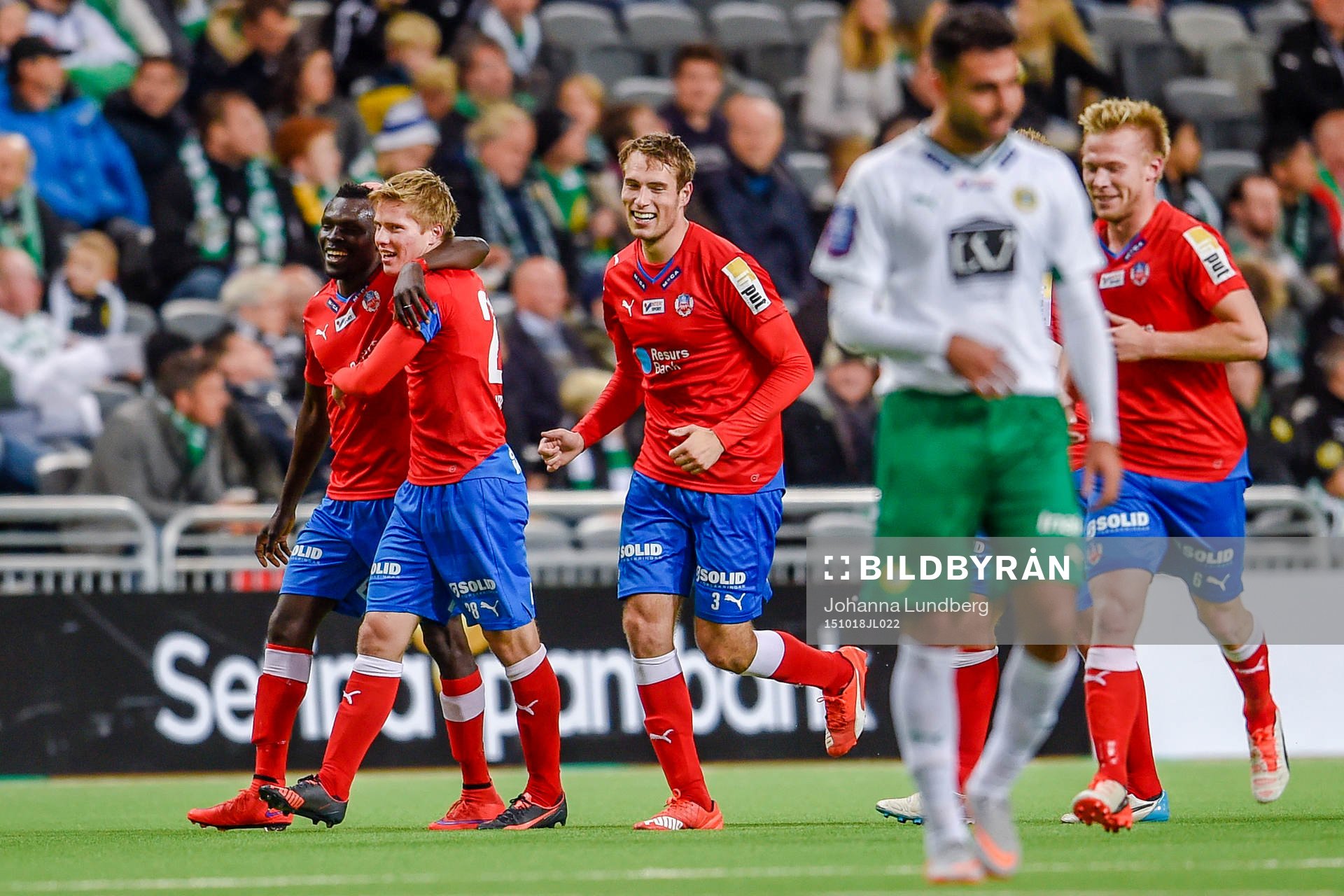 Helsingborgs Jere Uronen jublar