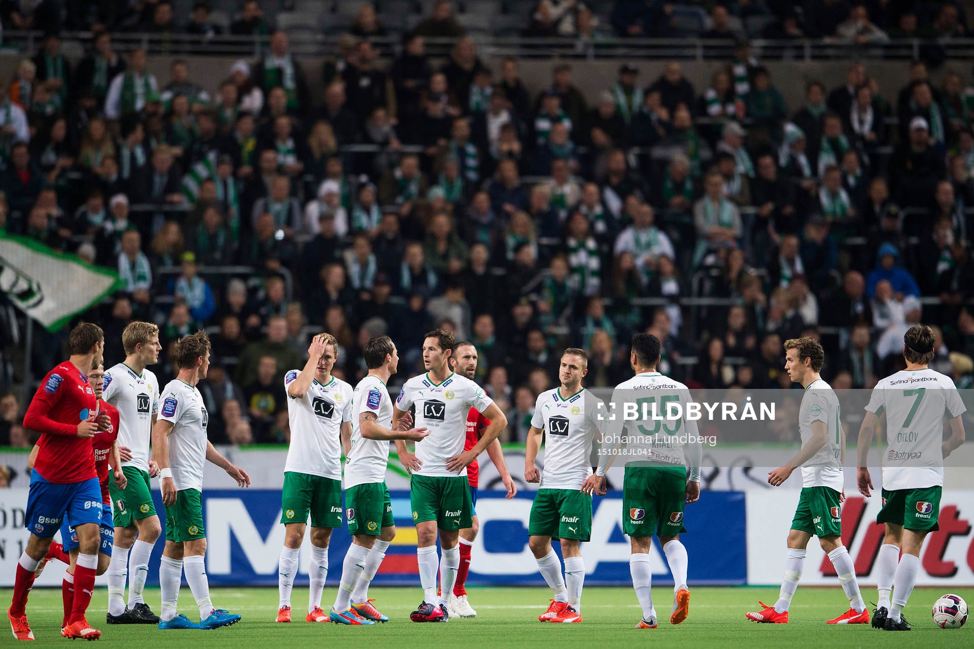 Hammarbys spelare deppar