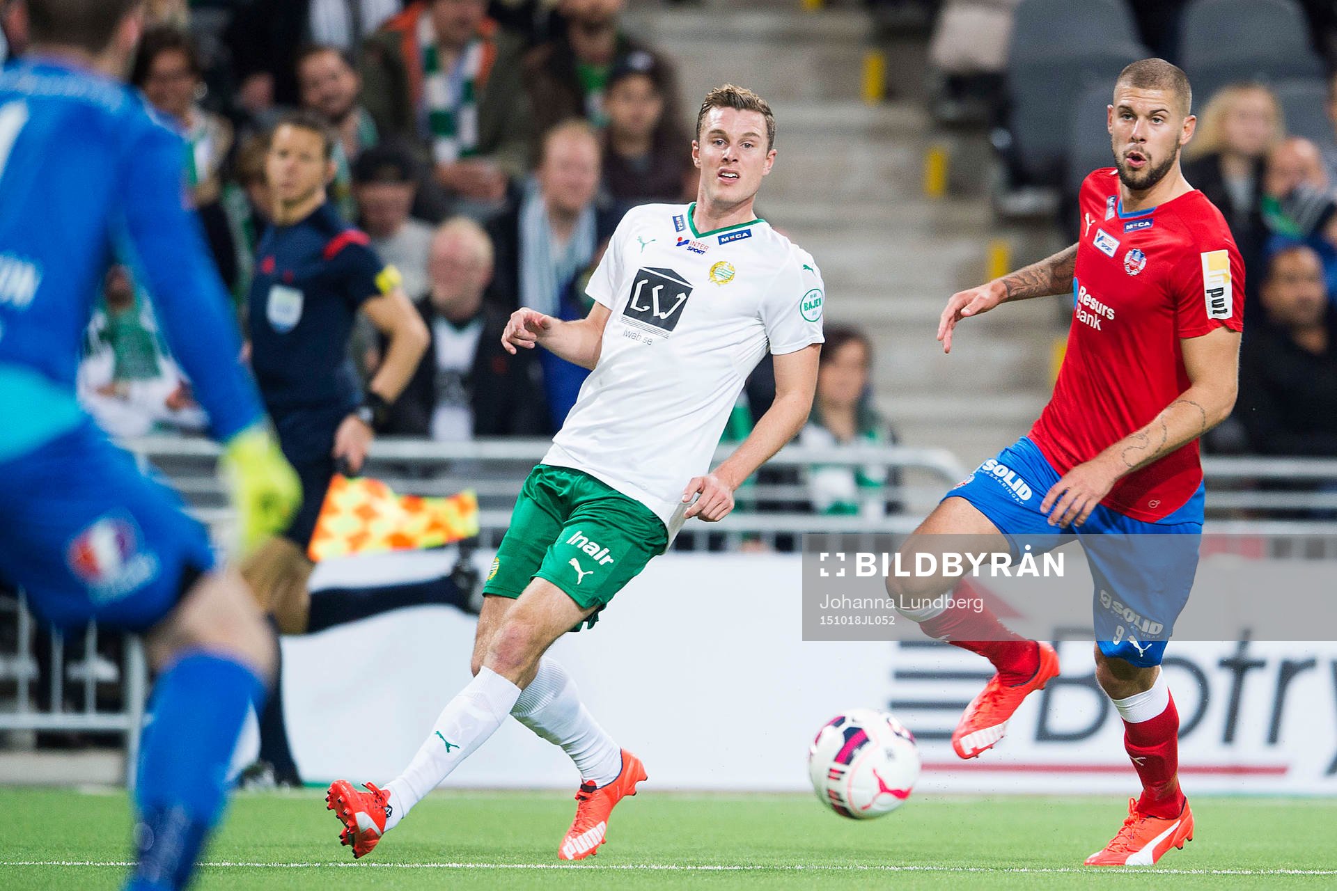 Hammarbys Richard Magyar och Helsingborgs Robin Simovic