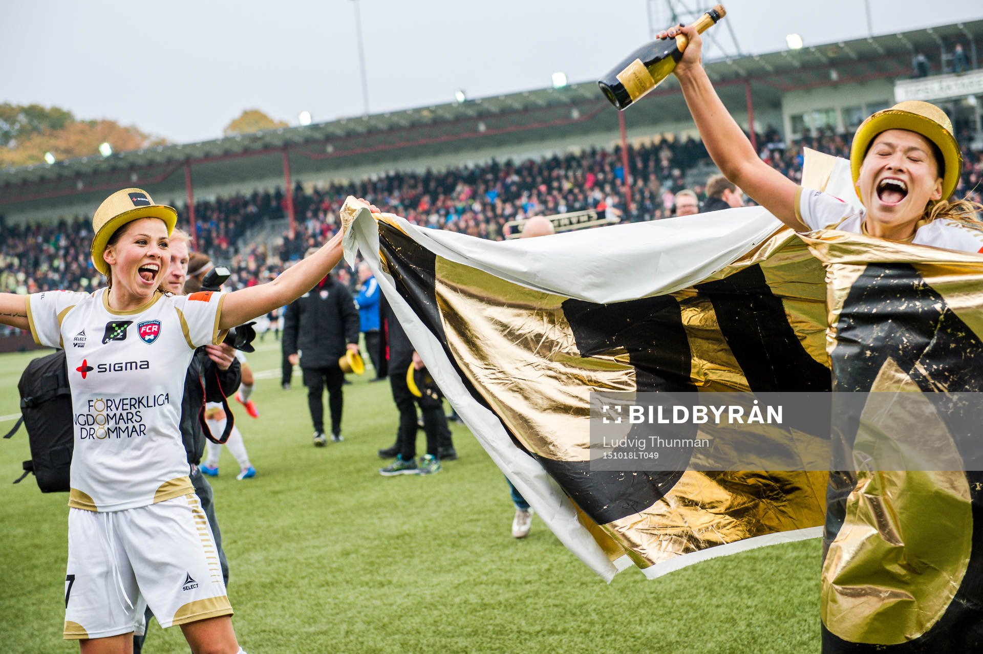 Rosengårds Sara Björk Gunnarsdottir och Alexandra Riley