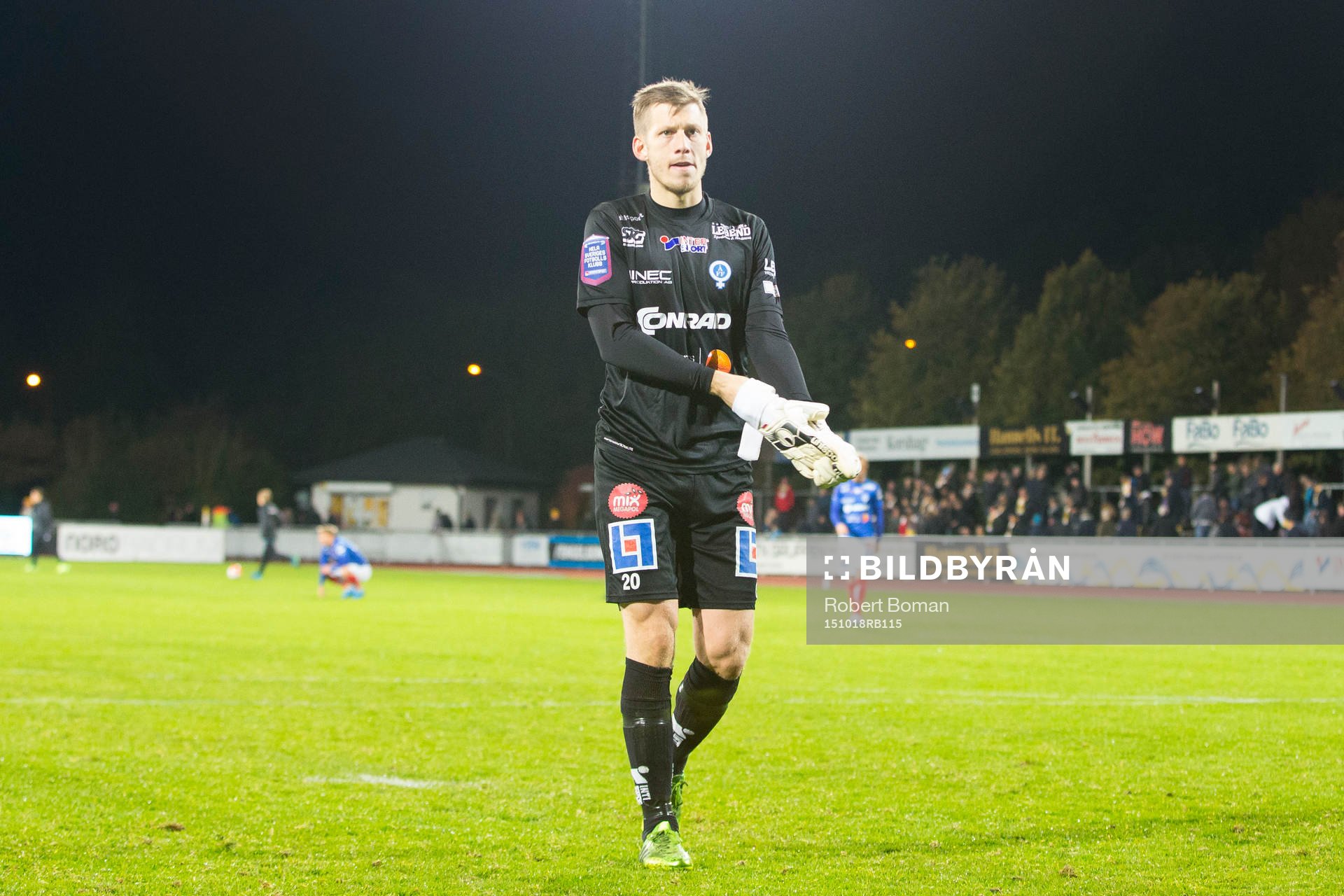 Åtvidabergs målvakt Gustav Jansson deppar
