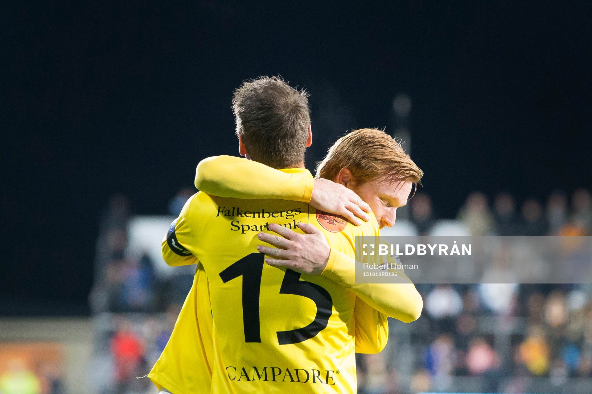 Falkenbergs Dan Keat kramar om Falkenbergs Stefan Rodevåg