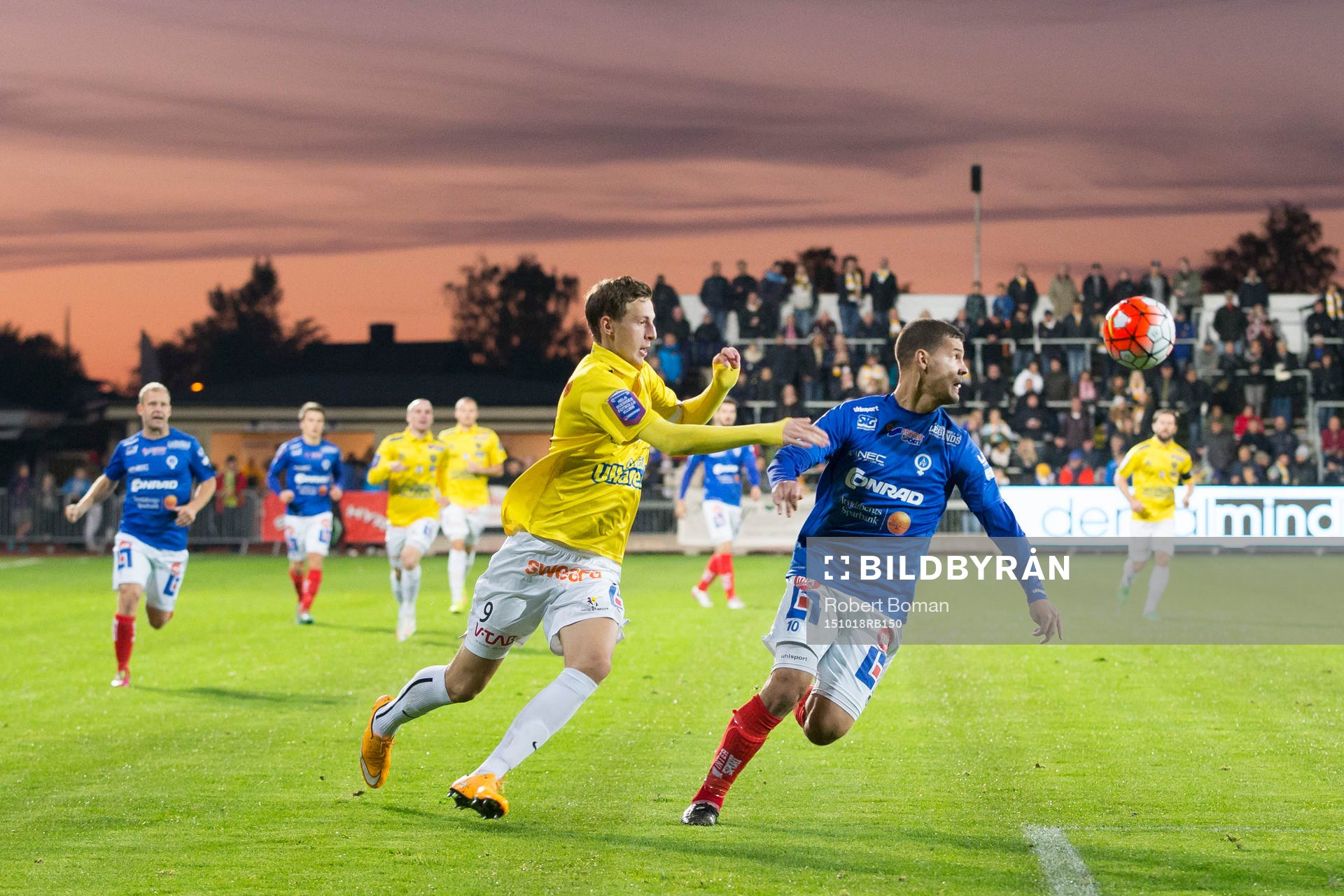 Falkenbergs Gustaf Nilsson och Åtvidabergs Mauricio