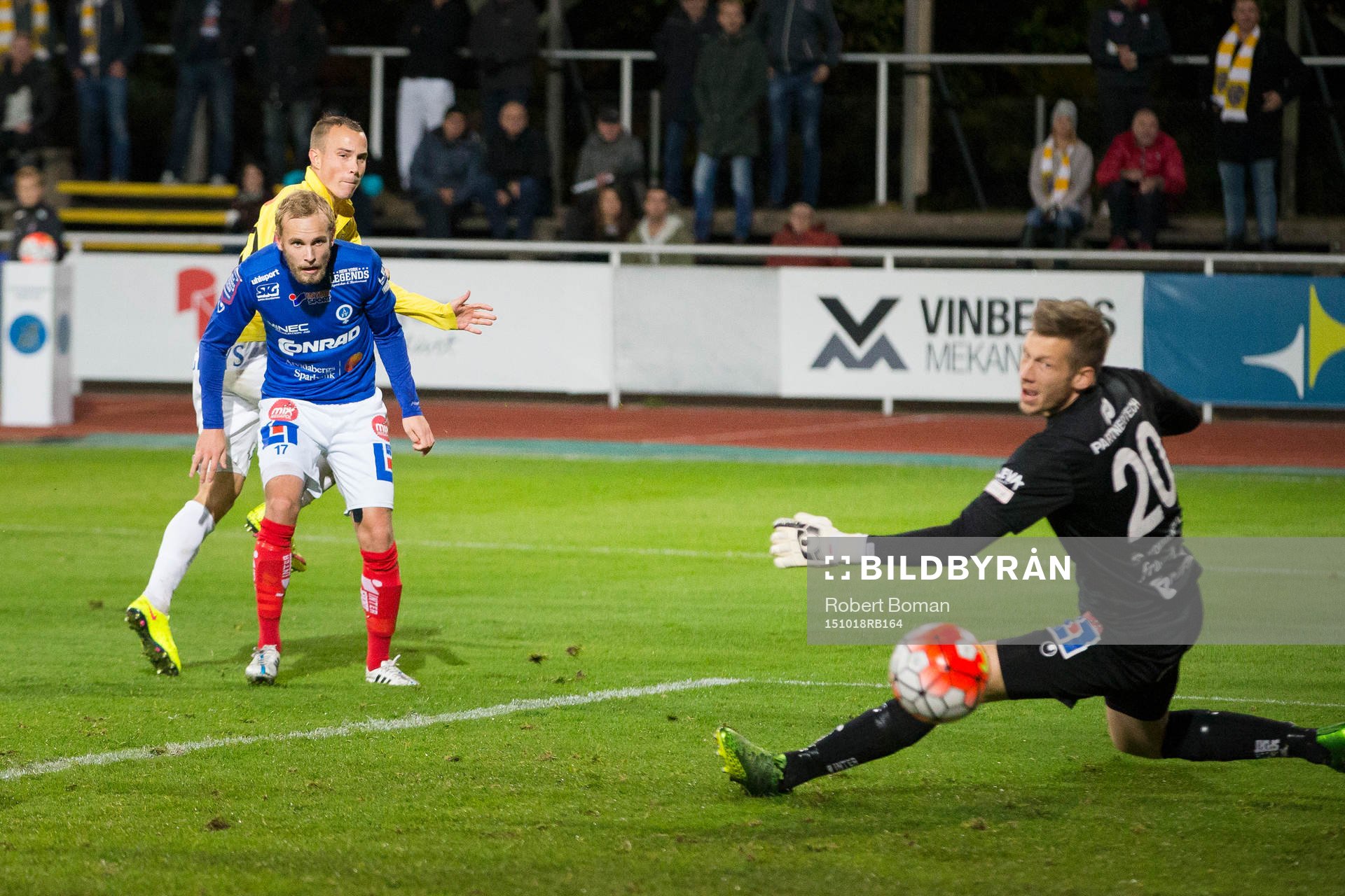 Falkenbergs Carl Wede gör mål
