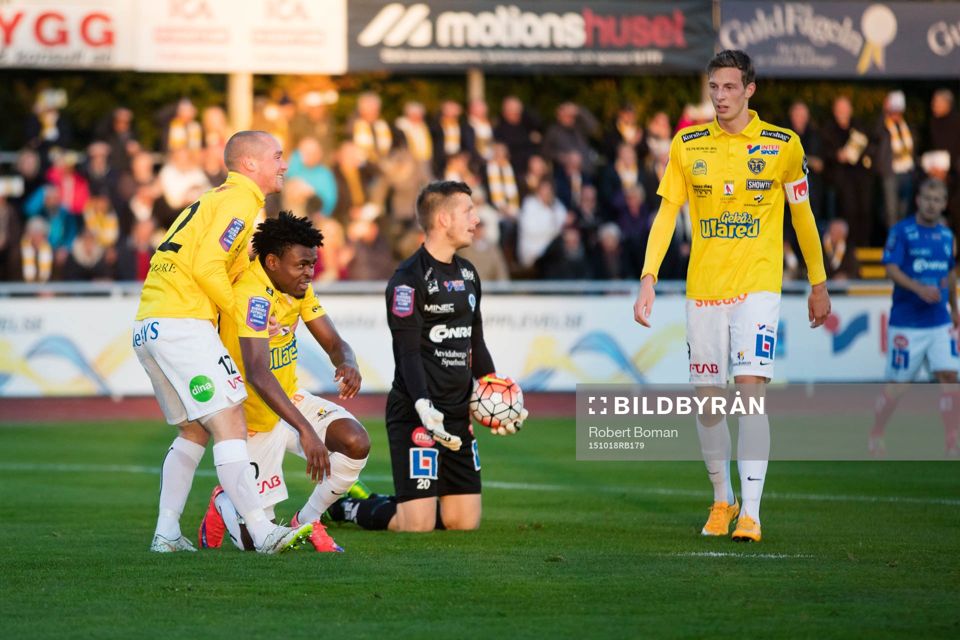 Falkenbergs Christoffer Carlsson och Godsway Donyoh och