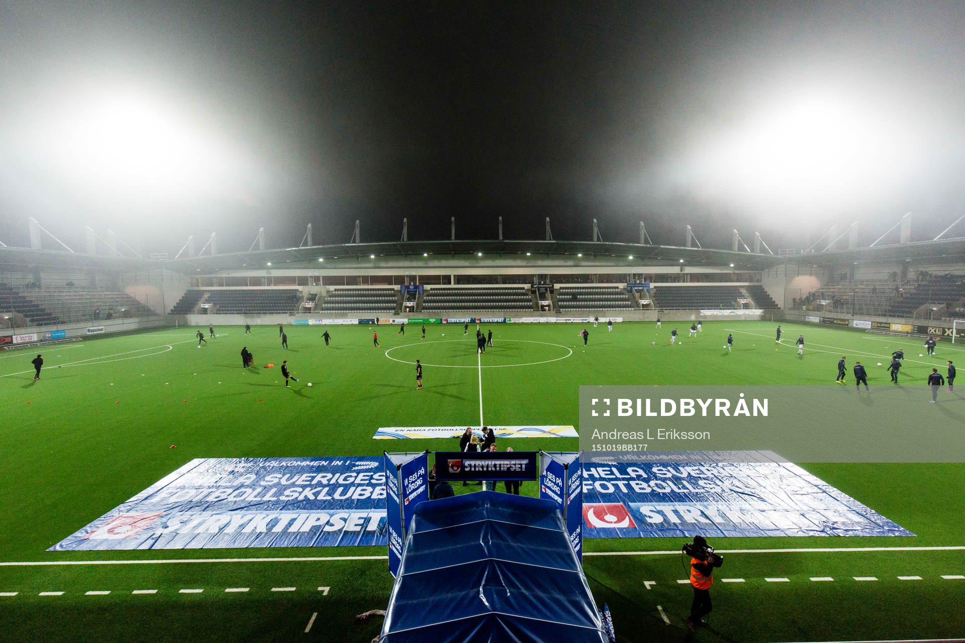 Generell vy över Gavlevallen medans Örebros och Gefles