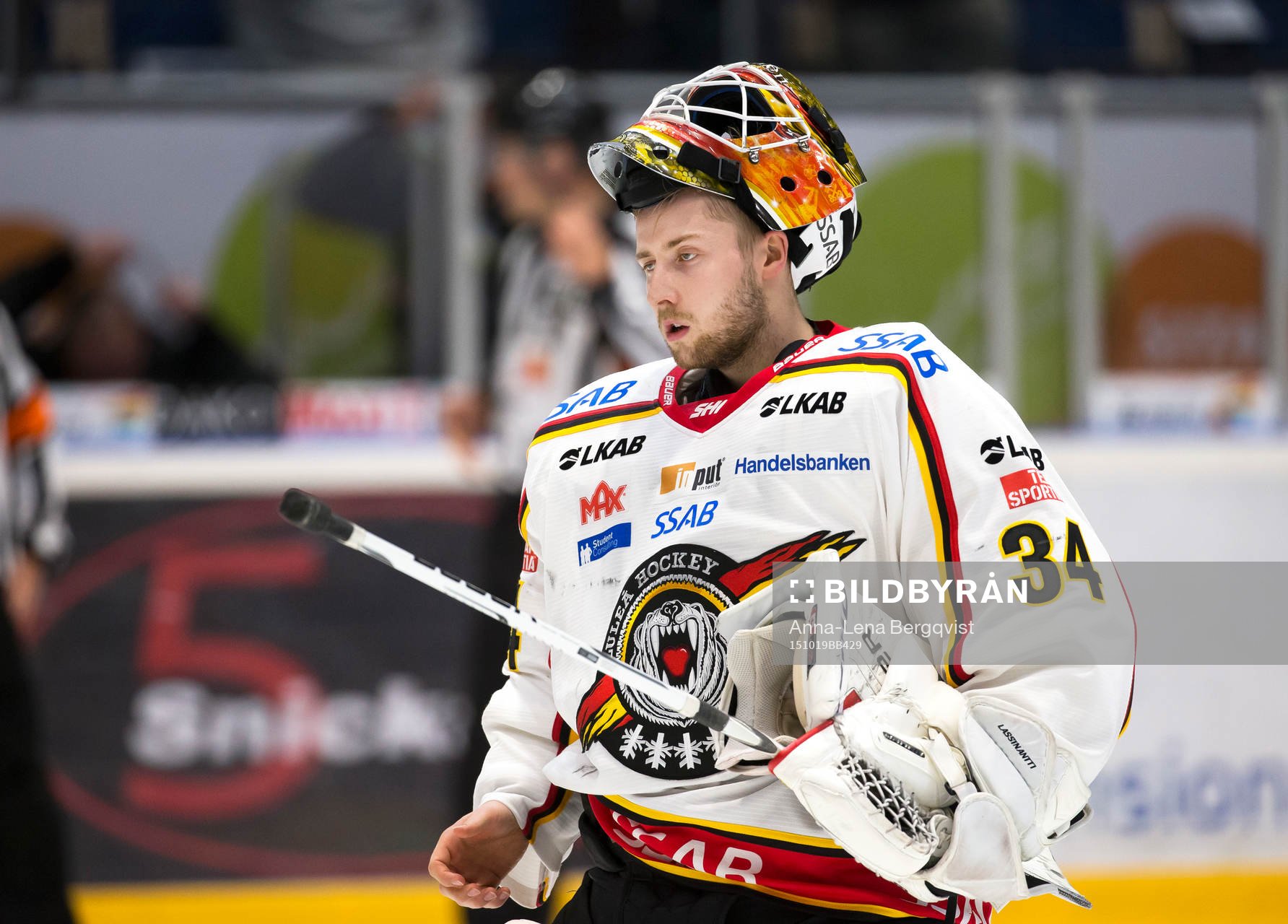 Luleås målvakt Joel Lassinantti deppar