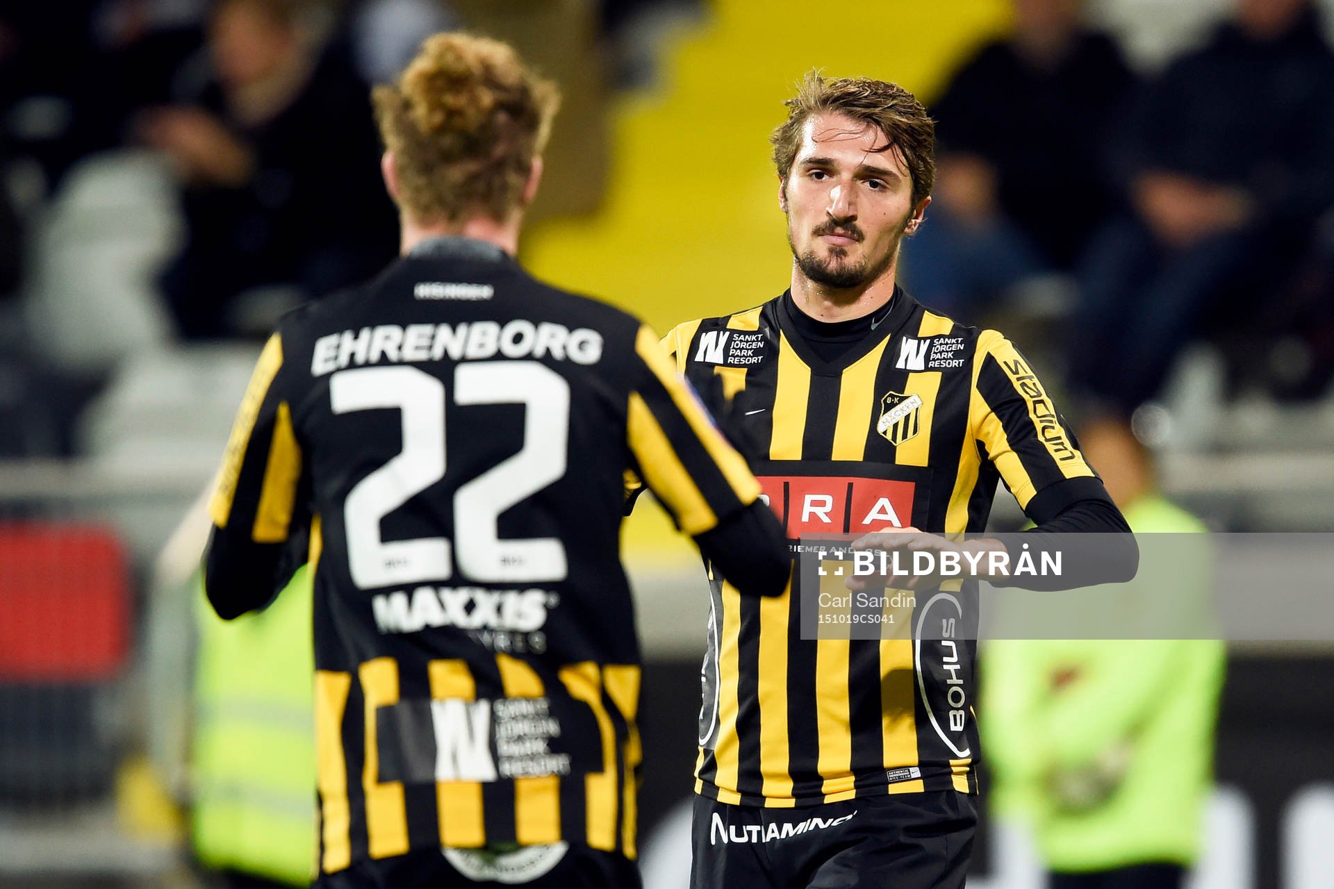 Häckens Dardan Rexhepi jublar