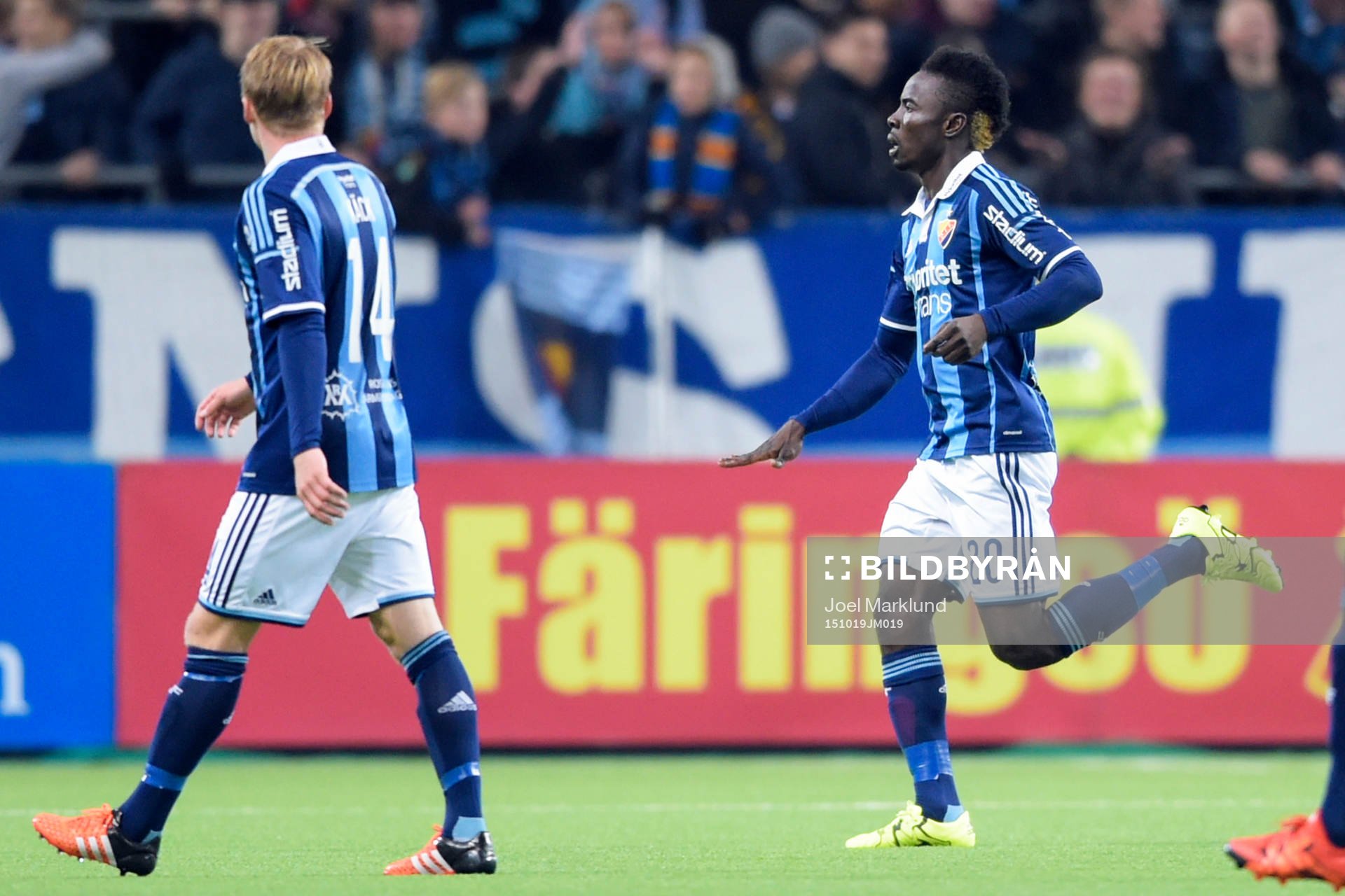 Djurgårdens Sam Johnson jublar