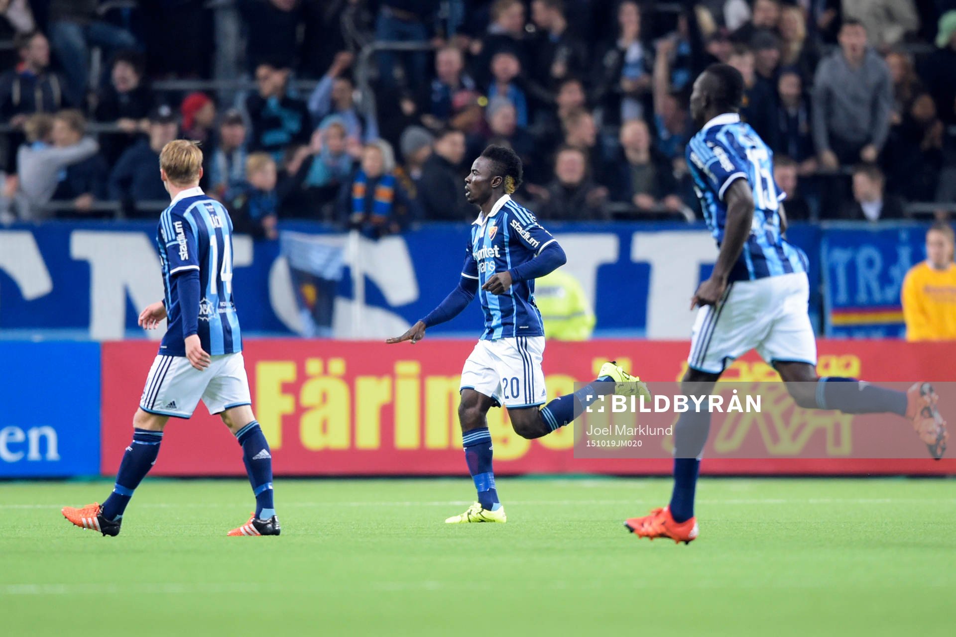 Djurgårdens Sam Johnson jublar